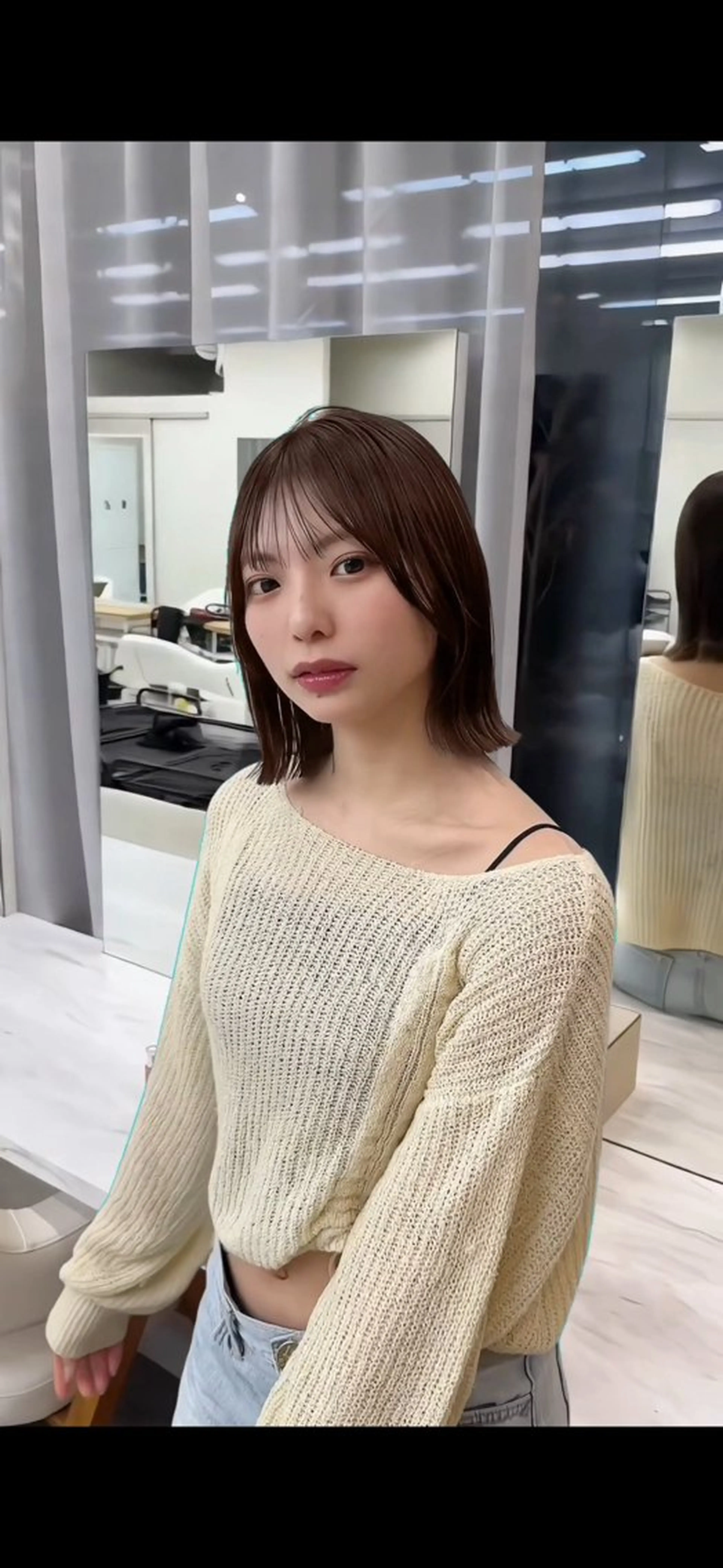 ショート カラー カット Aura所属・丸山 心 / 艶カラーのヘアスタイル