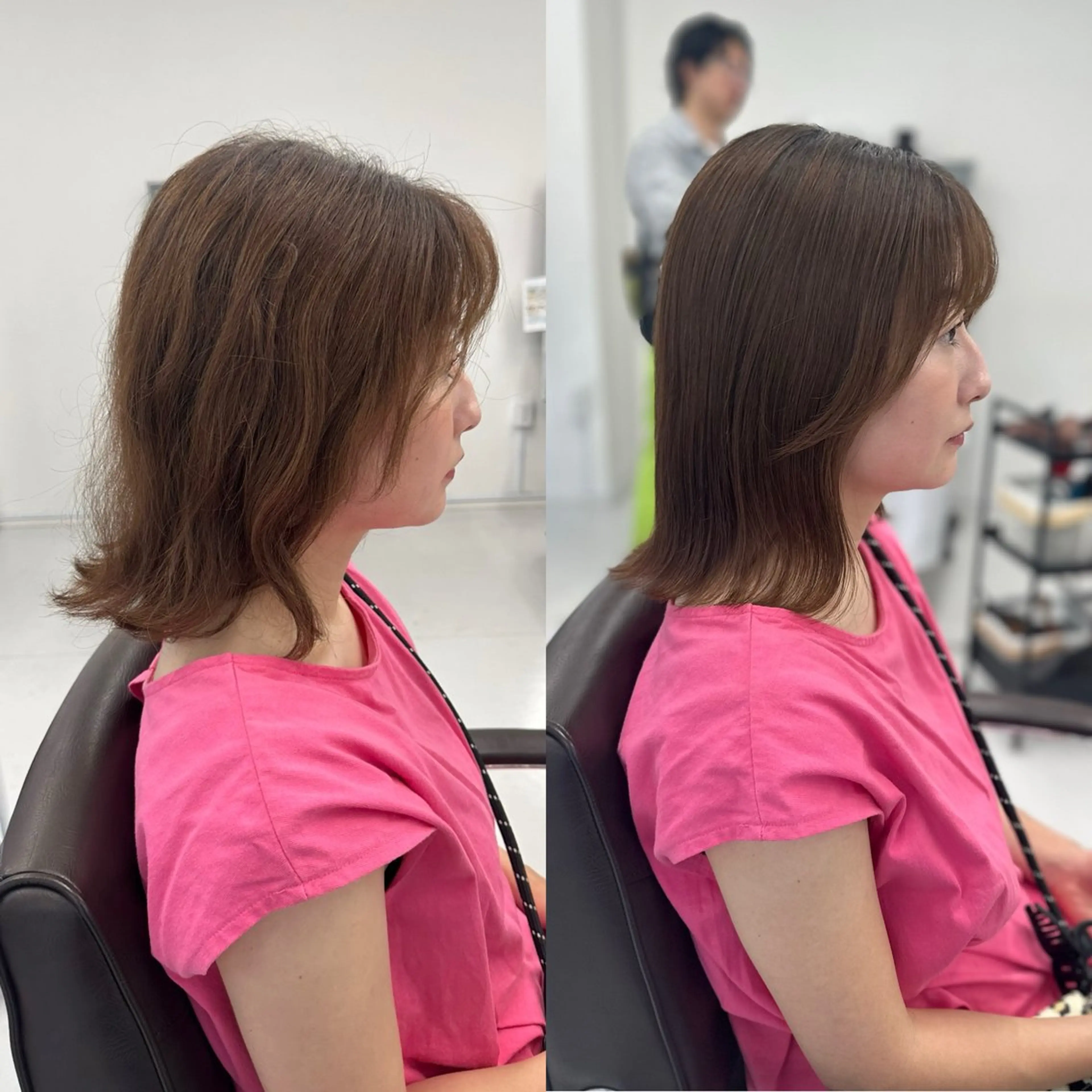 ミディアム 山崎結菜 🫧透明感カラーのヘアスタイル