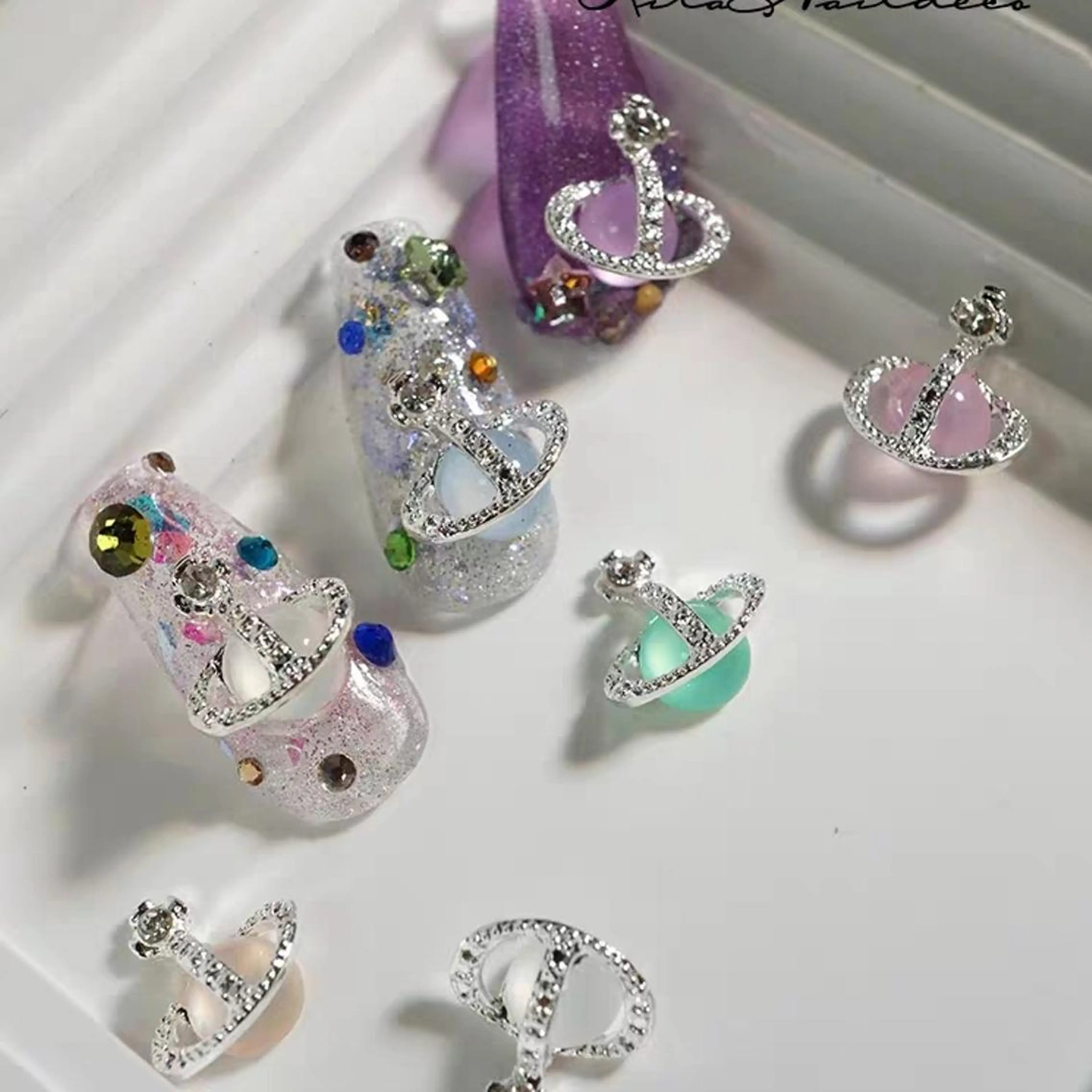 ネイル ネイリストゆか💅 長さだし、深爪矯正のネイルデザイン