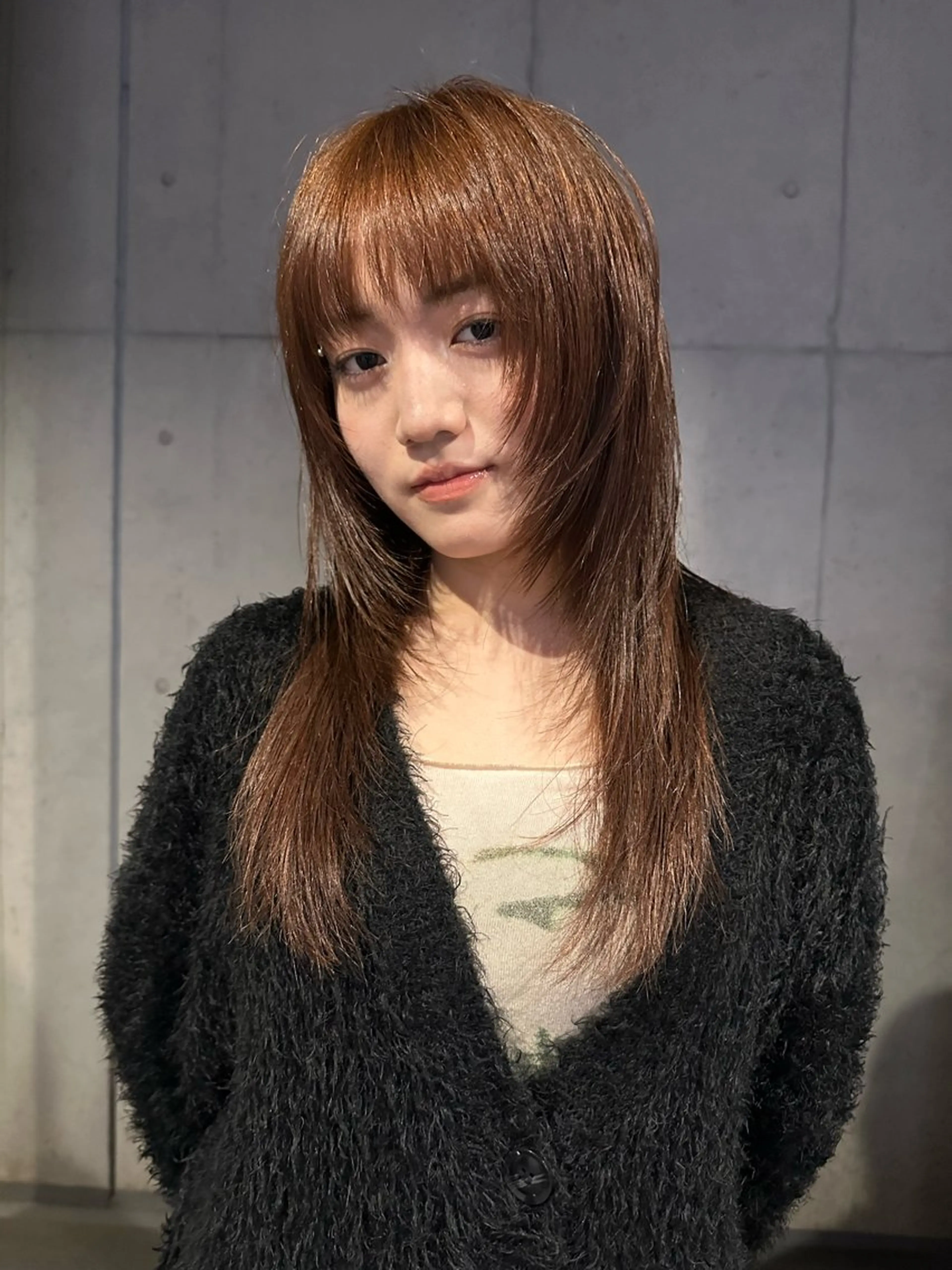 セミロング カラー レイヤーカット ウルフカット カット ヘアカラー 《ウルフ/レイヤー/ 似合わせ》山本祐輔のヘアスタイル