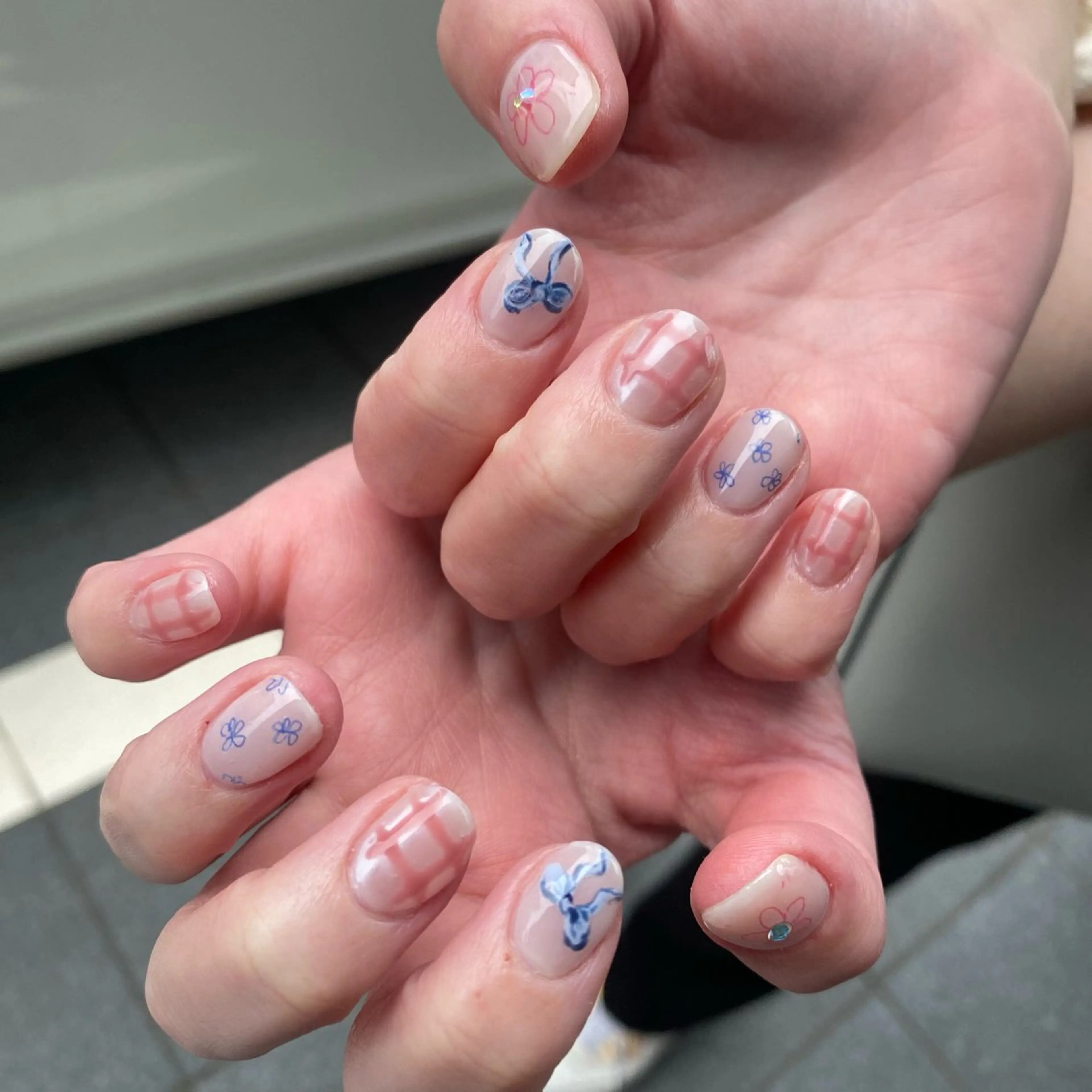 メンズ ネイル ✨akari✨ 韓国、メンズネイルのネイルデザイン