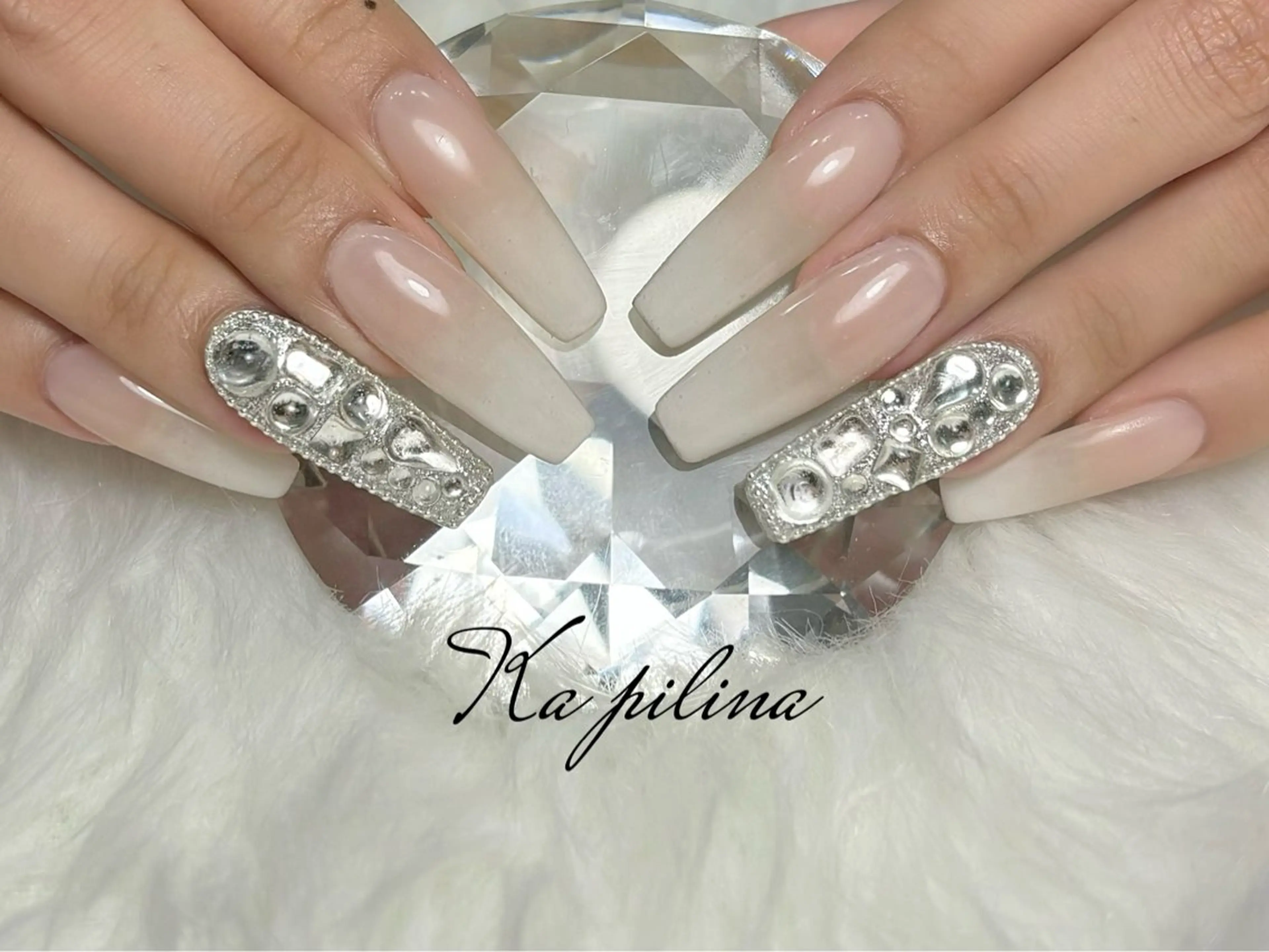 【💠スカルプ💠ワンカラーorラメグラストーン2つ付】の写真