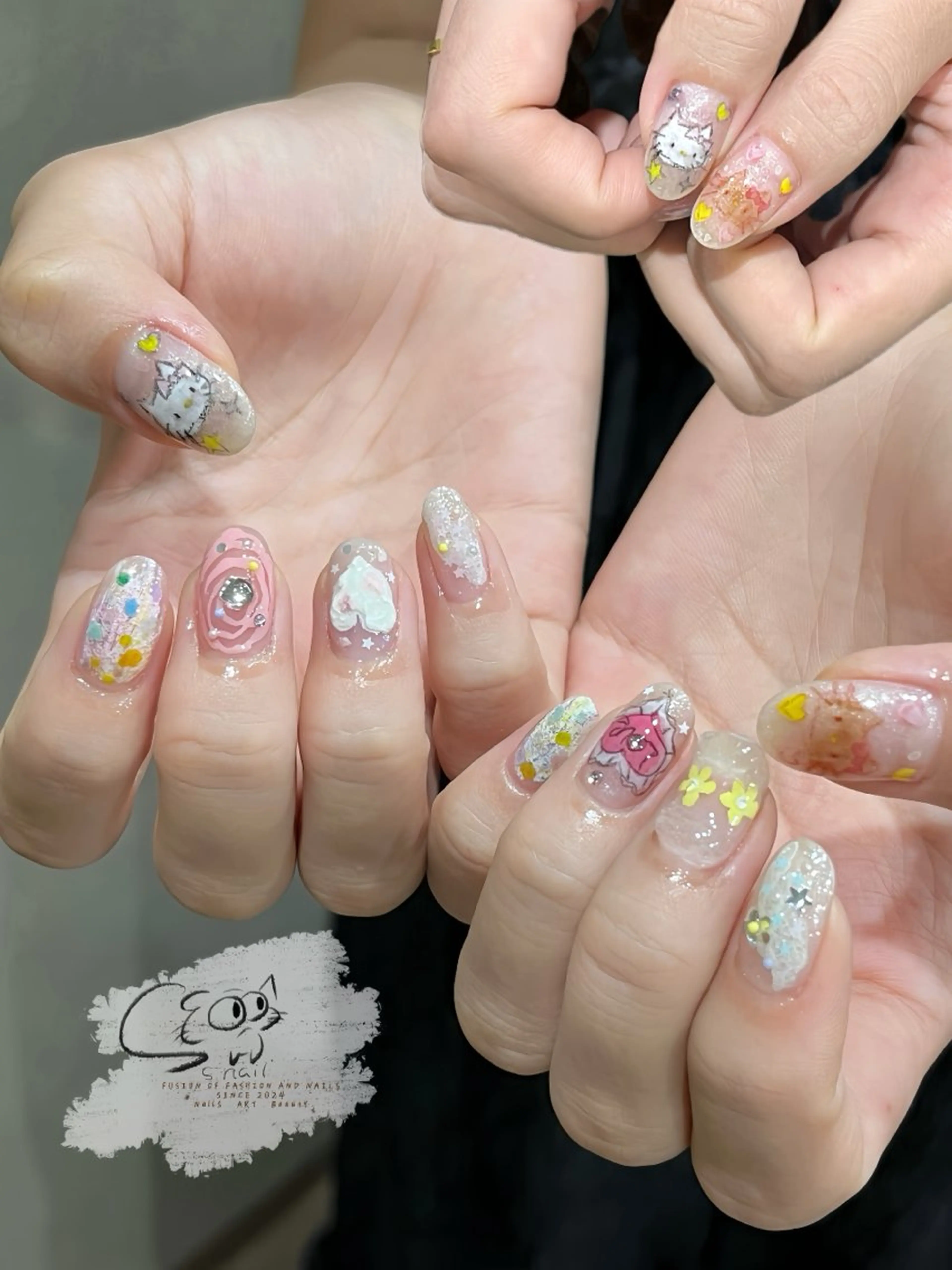 ネイル チークネイル フレンチネイル グラデーション マグネットネイル ワンカラーネイル ハンドネイル S.nail所属・S.nail _のネイルデザイン