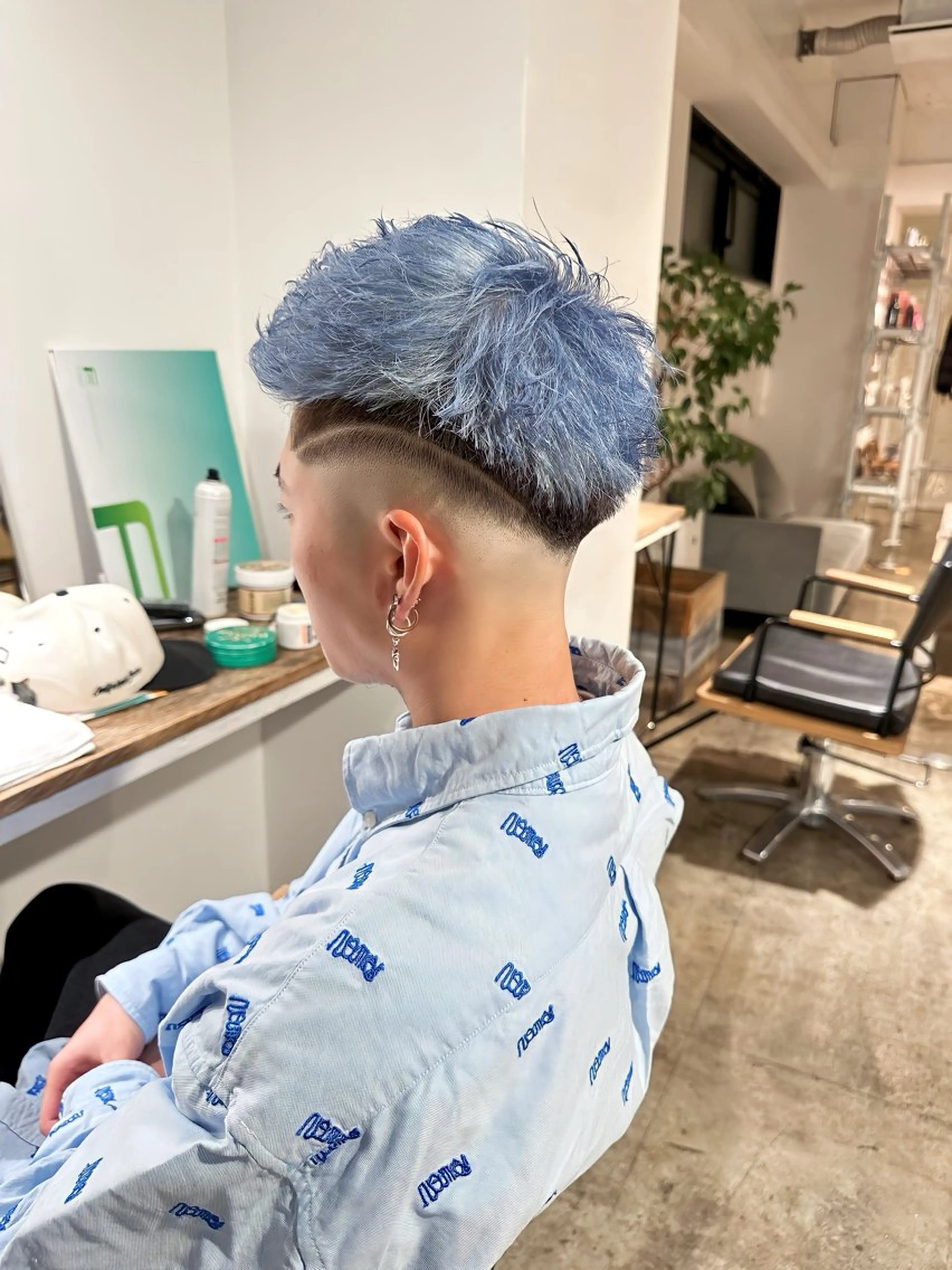 メンズ メンズブリーチ フェードカット メンズハイトーン メンズパーマ スキンフェード カット ヘアカラー トリートメント 骨格補正施術/メンズ 専門美容師/YUYAのヘアスタイル