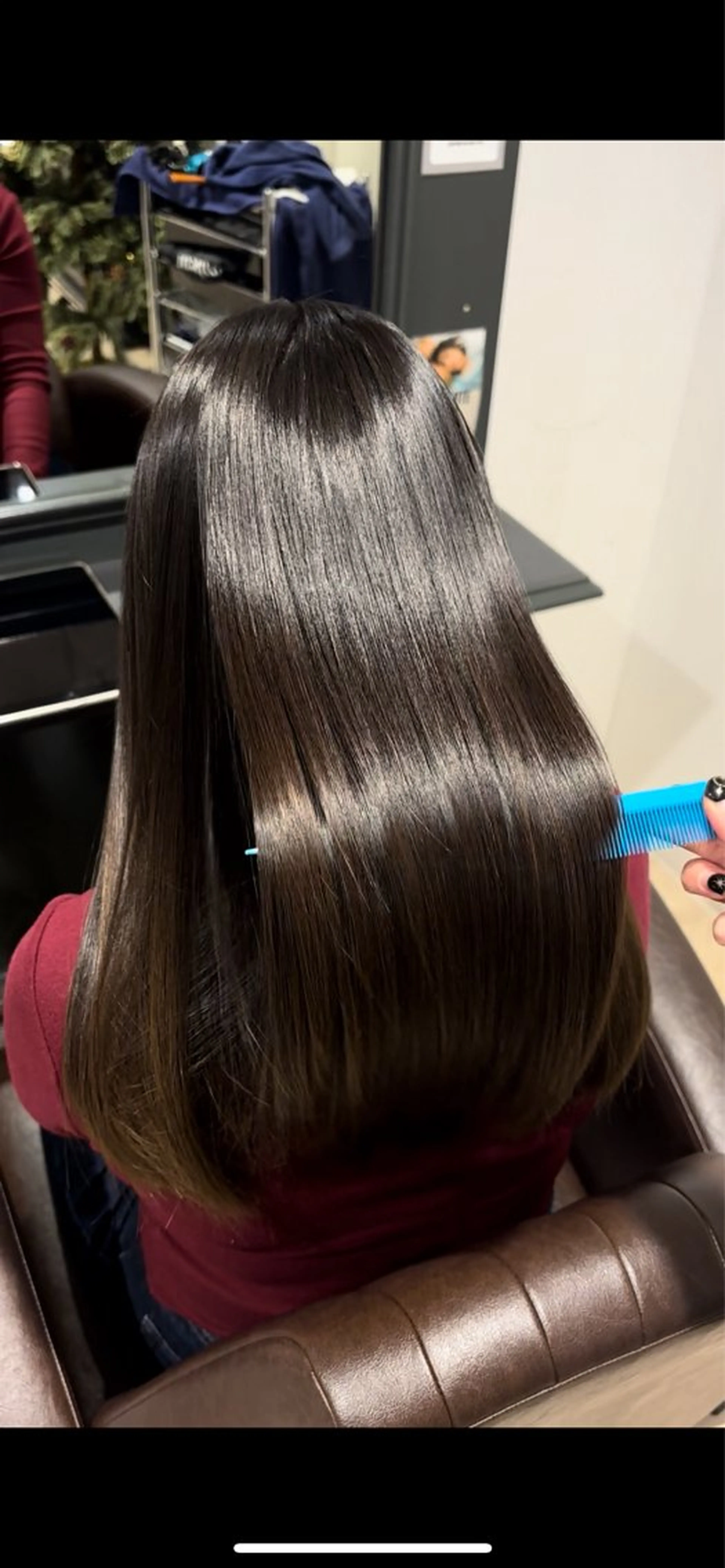 ミディアム 縮毛矯正 横嶋 倫のヘアスタイル