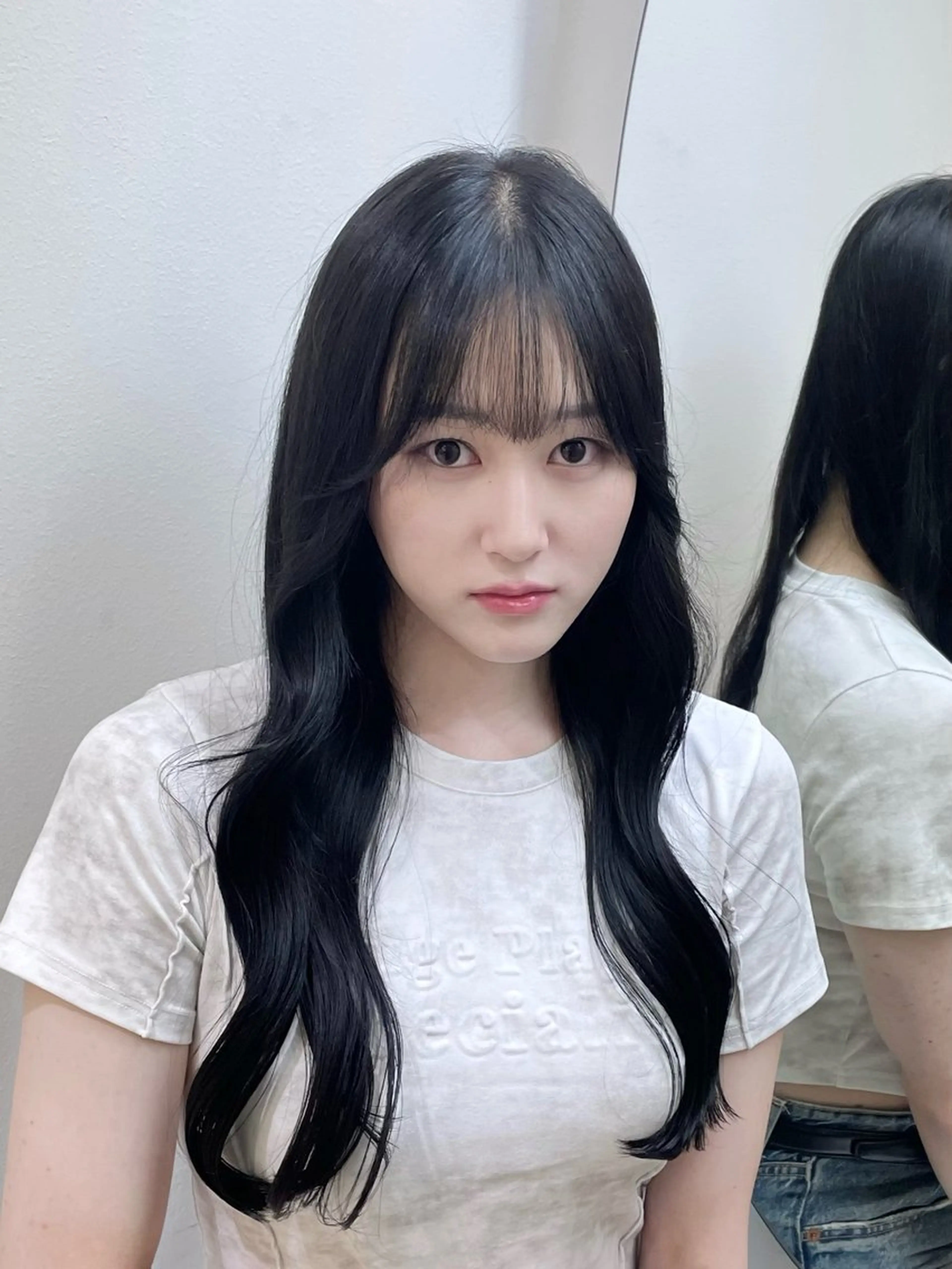 ロング カラー ヘアアレンジ 韓国ガーリーヘア🎀 Sayaka🤍のヘアスタイル