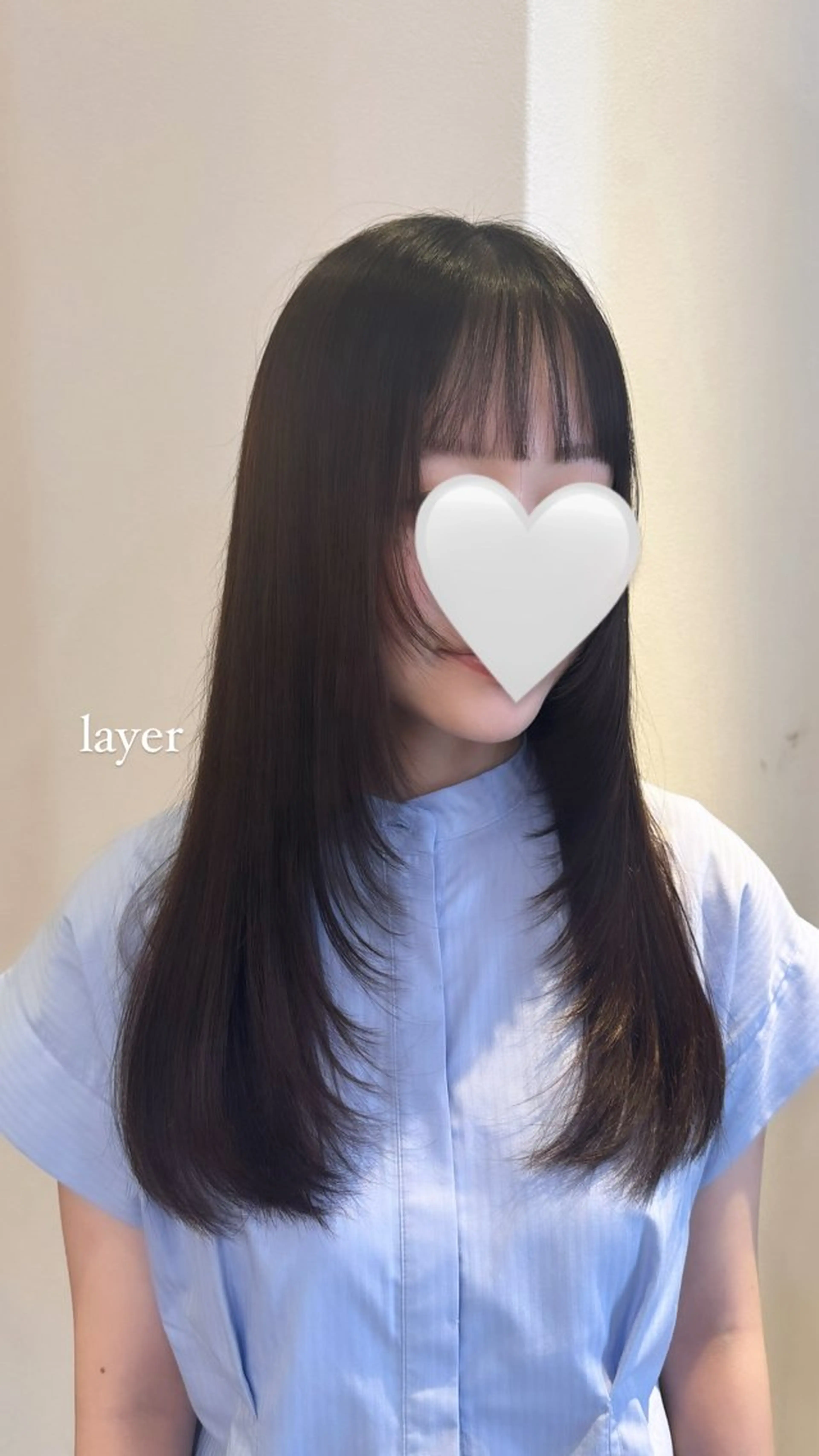 ロング レイヤーカット カット ヘアカラー トリートメント 赤み無し柔らかカラー 【梅田】madokaのヘアスタイル