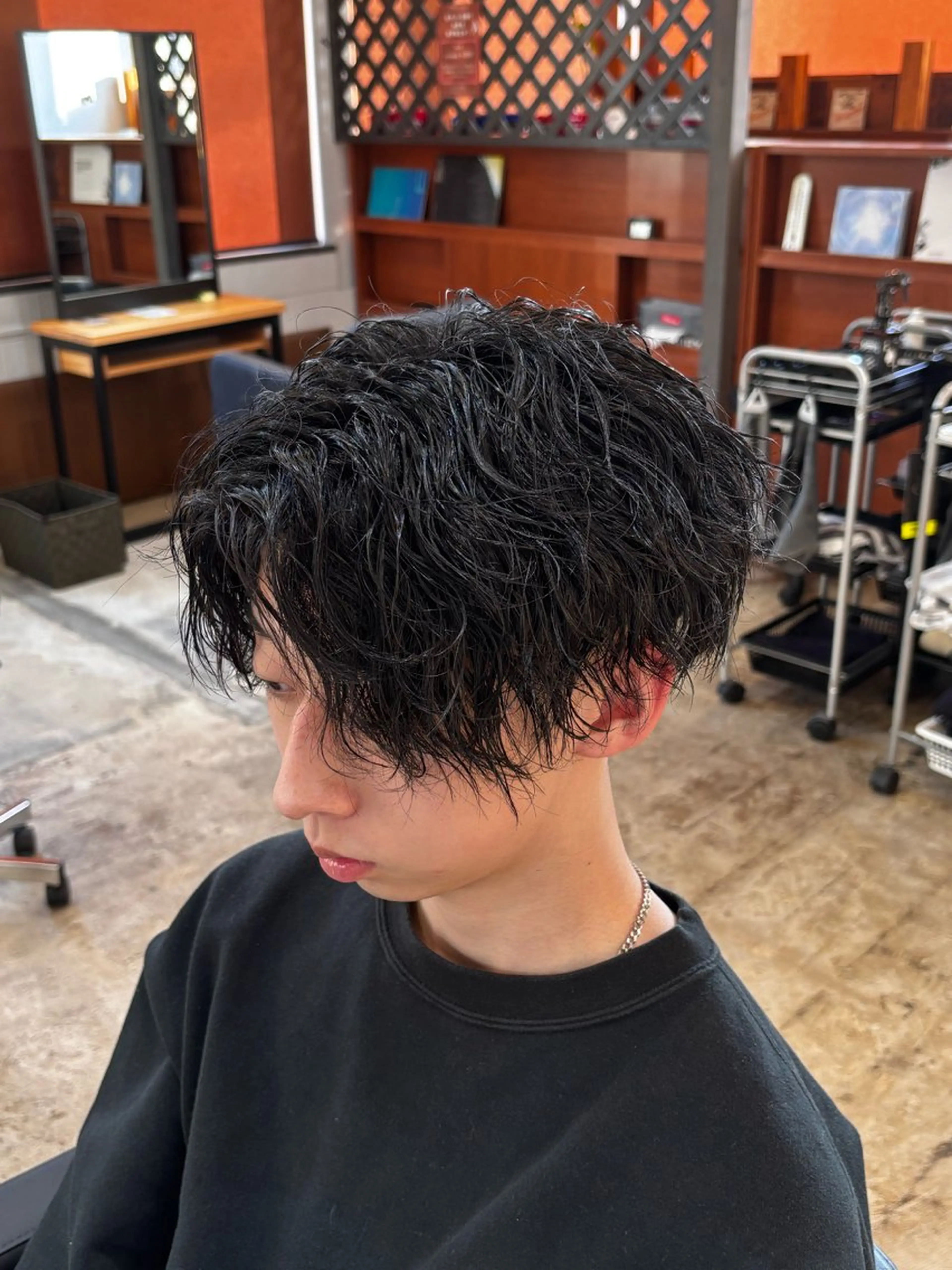 メンズ センターパート JETBLACK936所属・【JETBLACK】 HAYATOのヘアスタイル