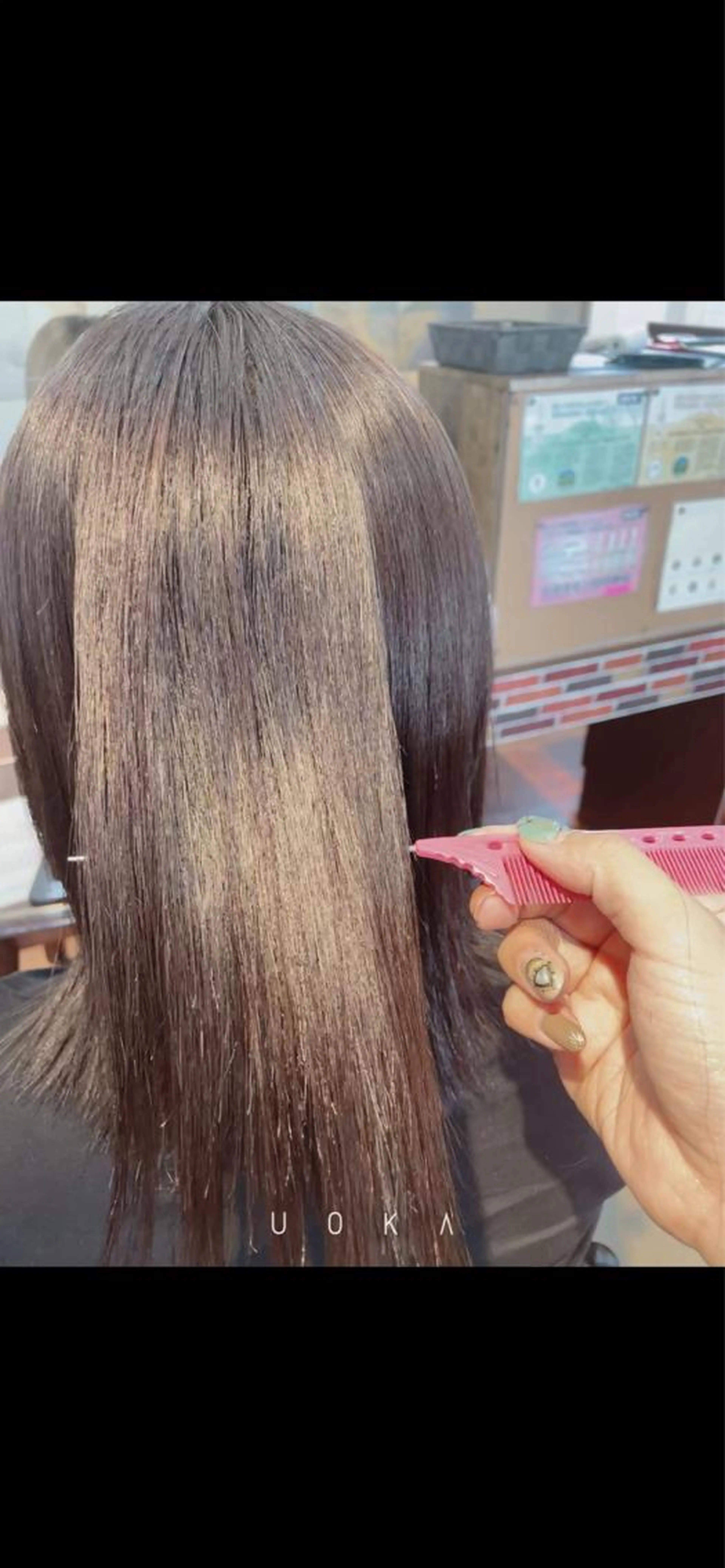 髪質改善＋超音波トリートメントの写真