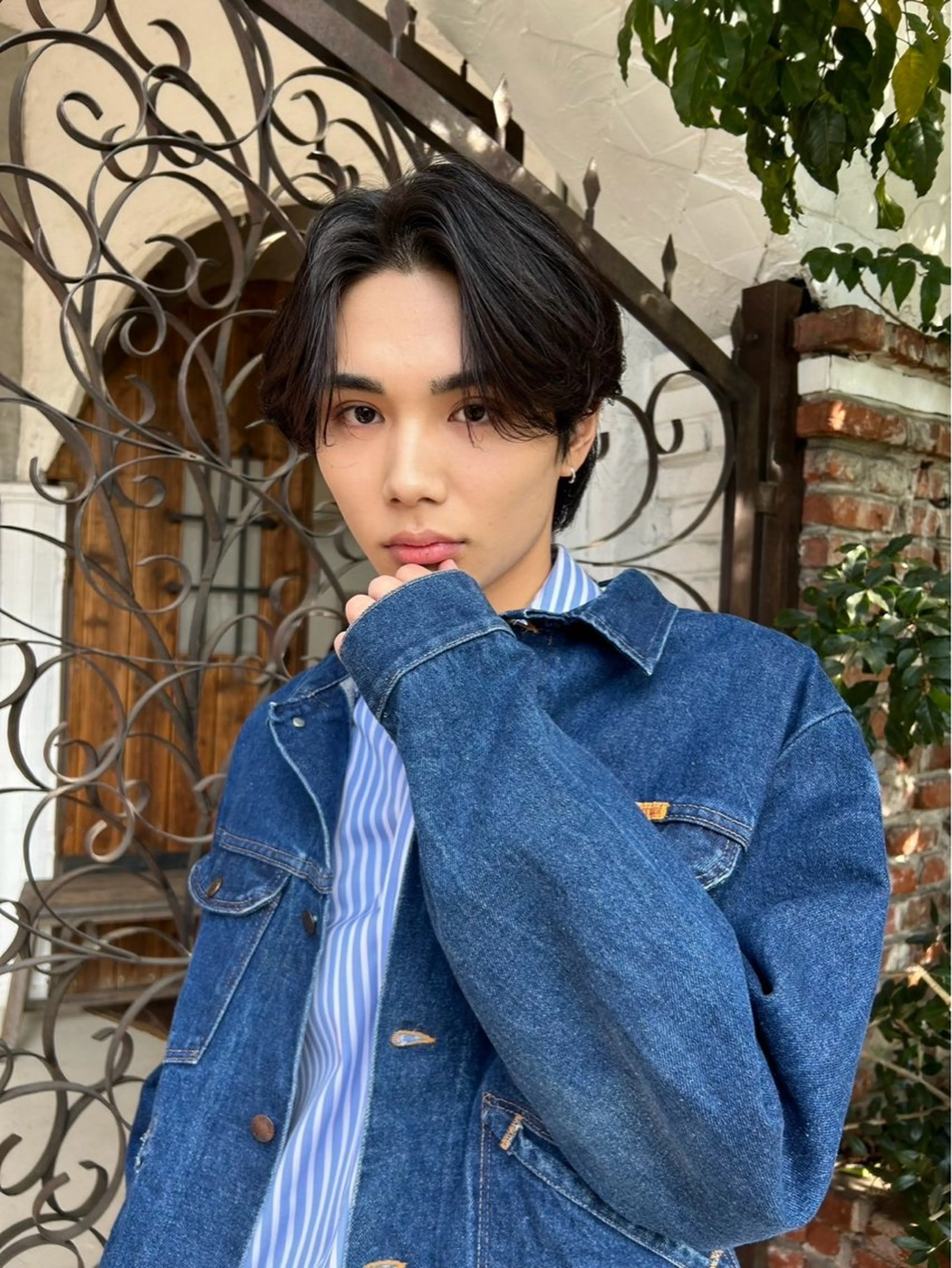 ショート パーマ メンズ nico TOKYO所属・ニュアンス/ センターパート/イノのヘアスタイル