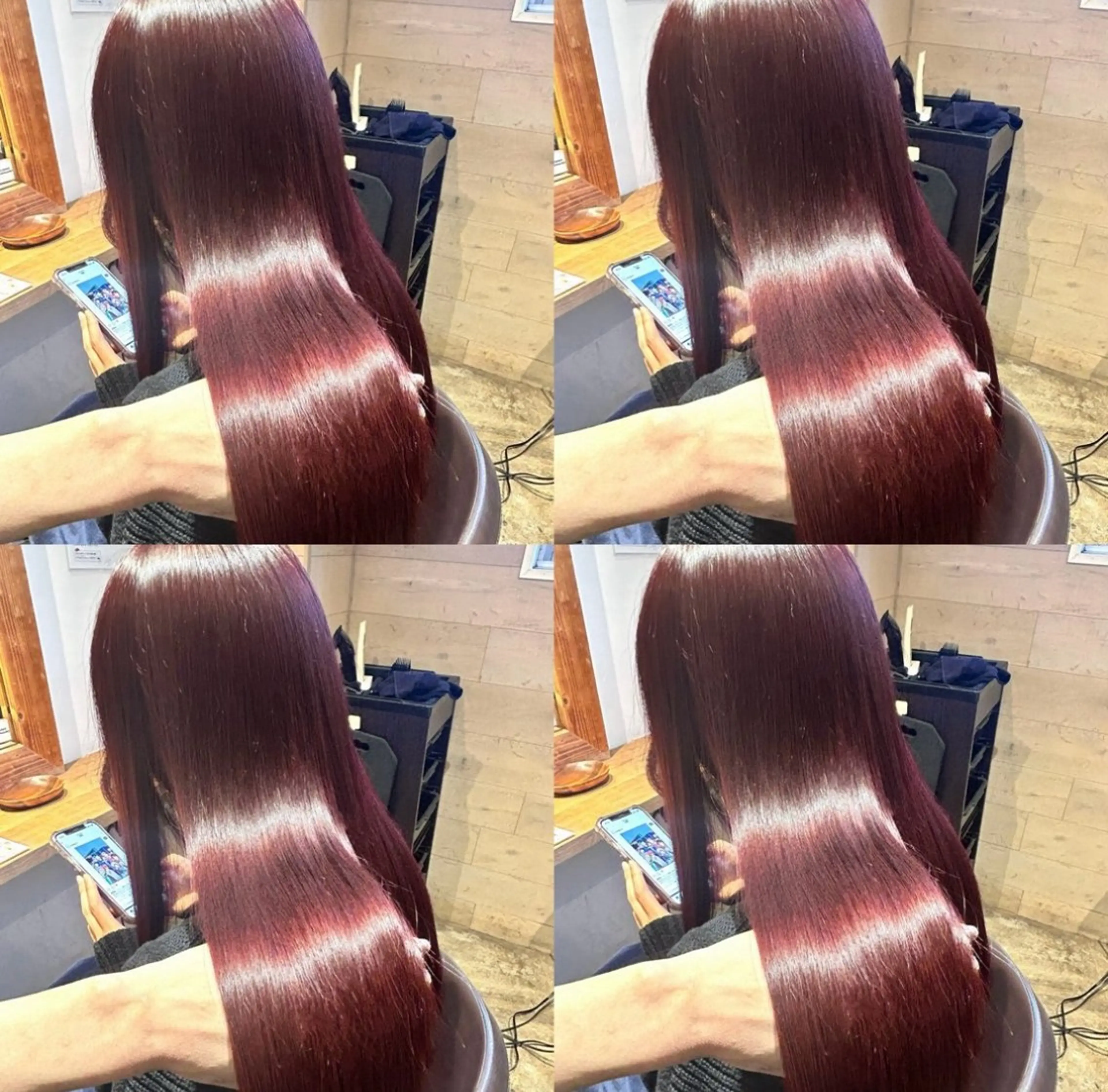 🔹カット➕ブリーチなしケアダブルカラー➕クイックメテオトリートメント【ロング限定/髪質改善/艶髪/美髪/韓国ヘア】の写真