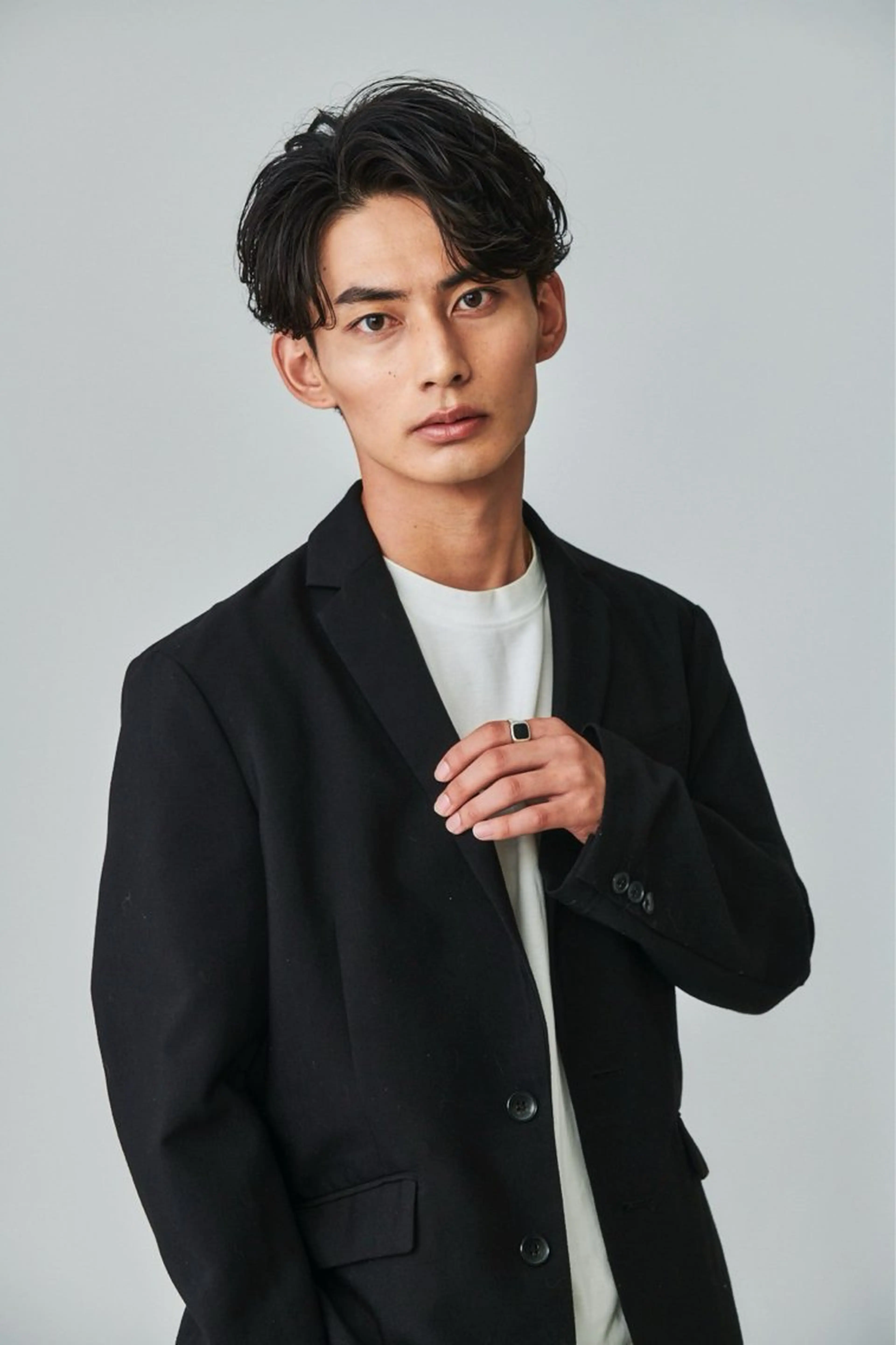 ショート パーマ 池袋センターパート No.1 裕大のヘアスタイル