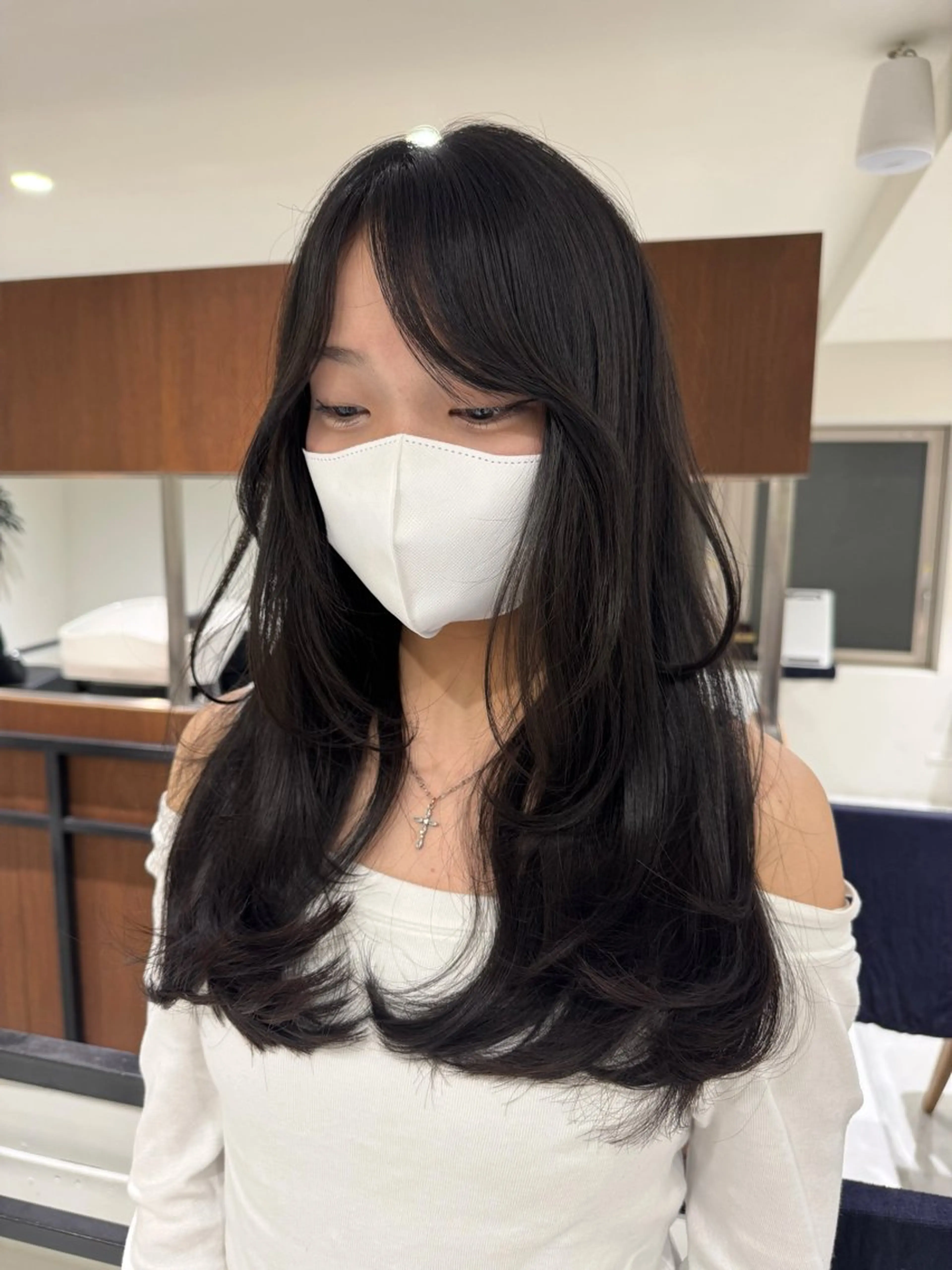 ロング 韓国レイヤー💋/ ワンホン/NANAのヘアスタイル