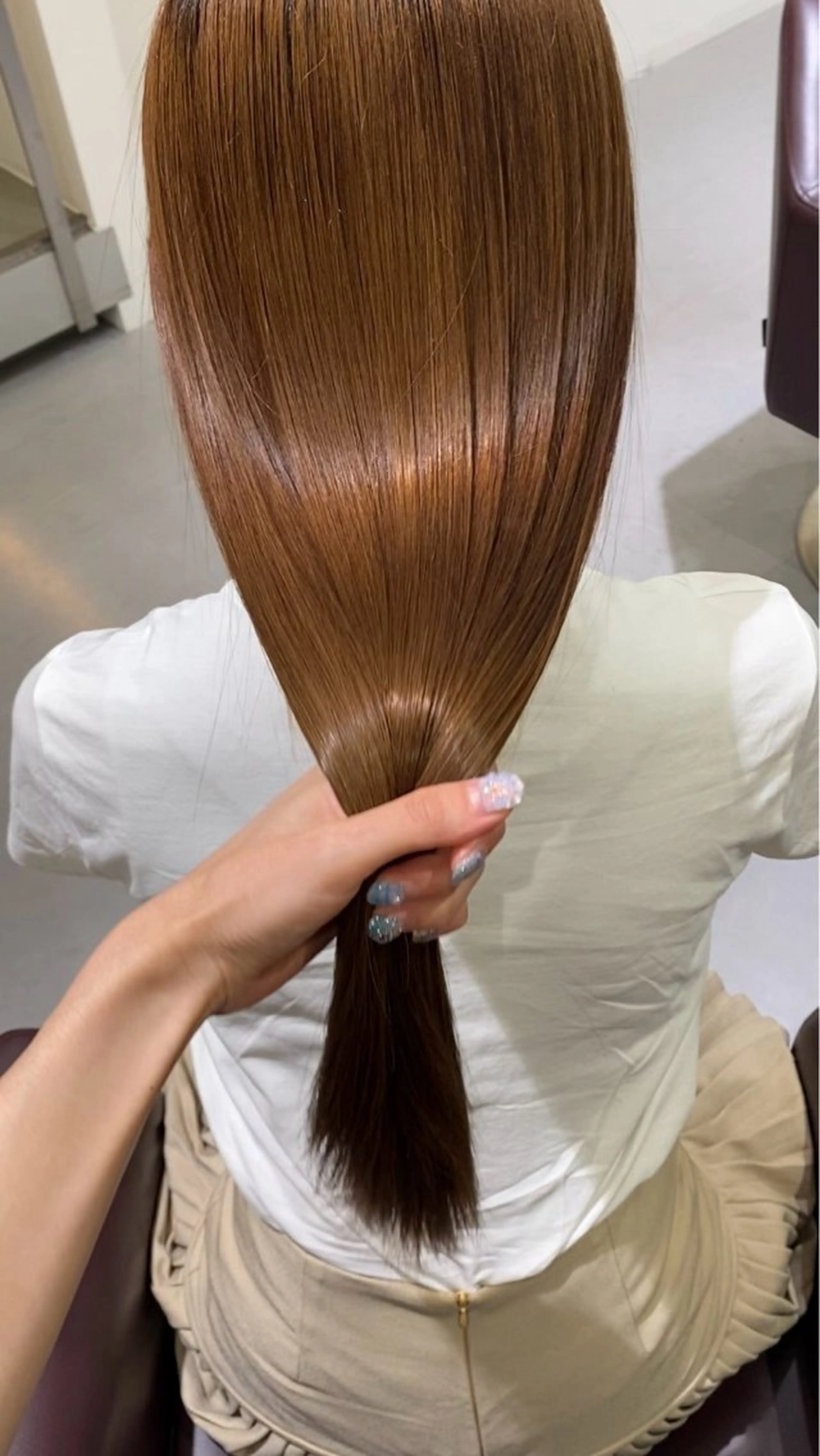 ロング カット トリートメント ️🫧透明感カラー& 髪質改善🎀いさきのヘアスタイル