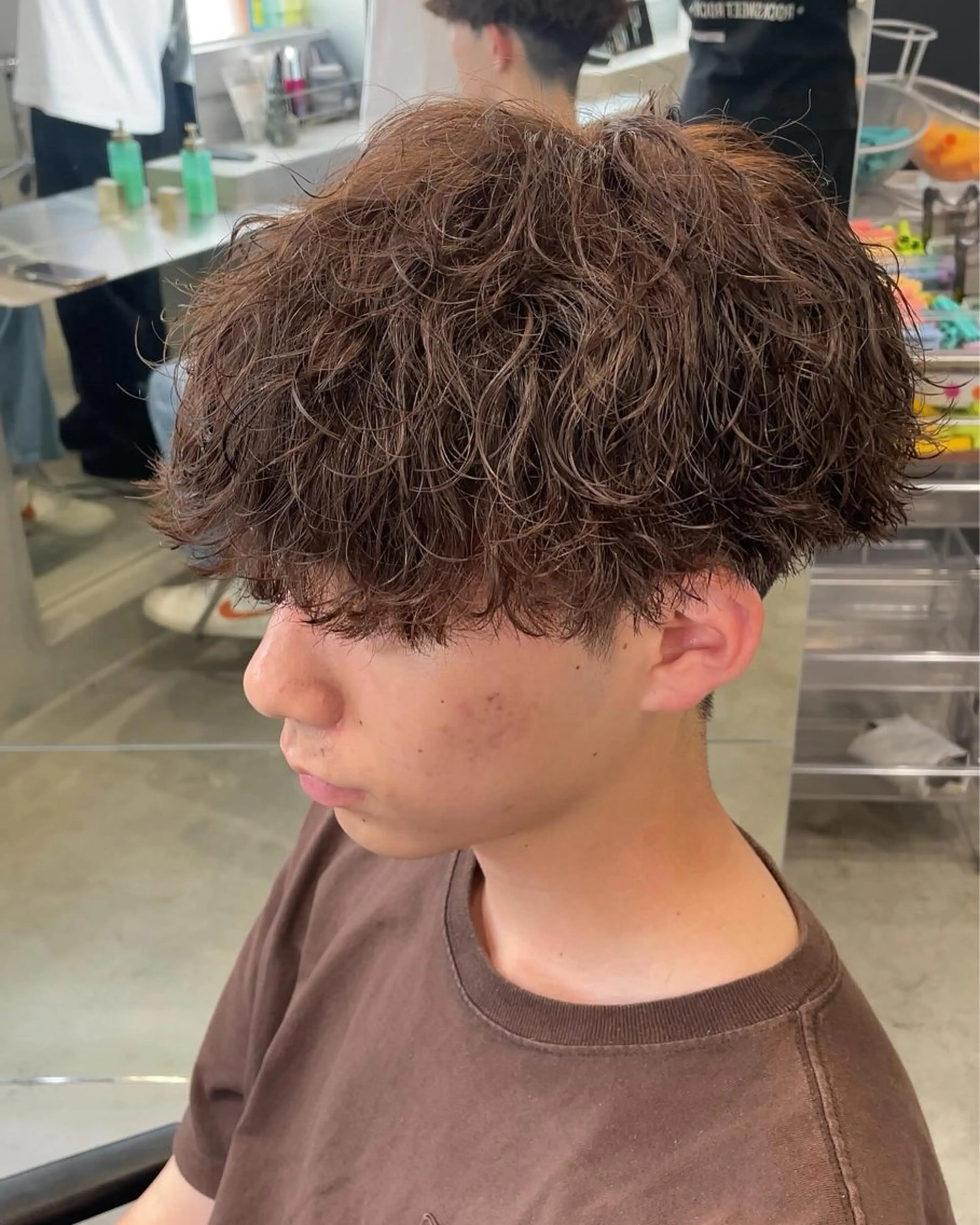 パーマ メンズ 藤平海音/fifth PARKのヘアスタイル