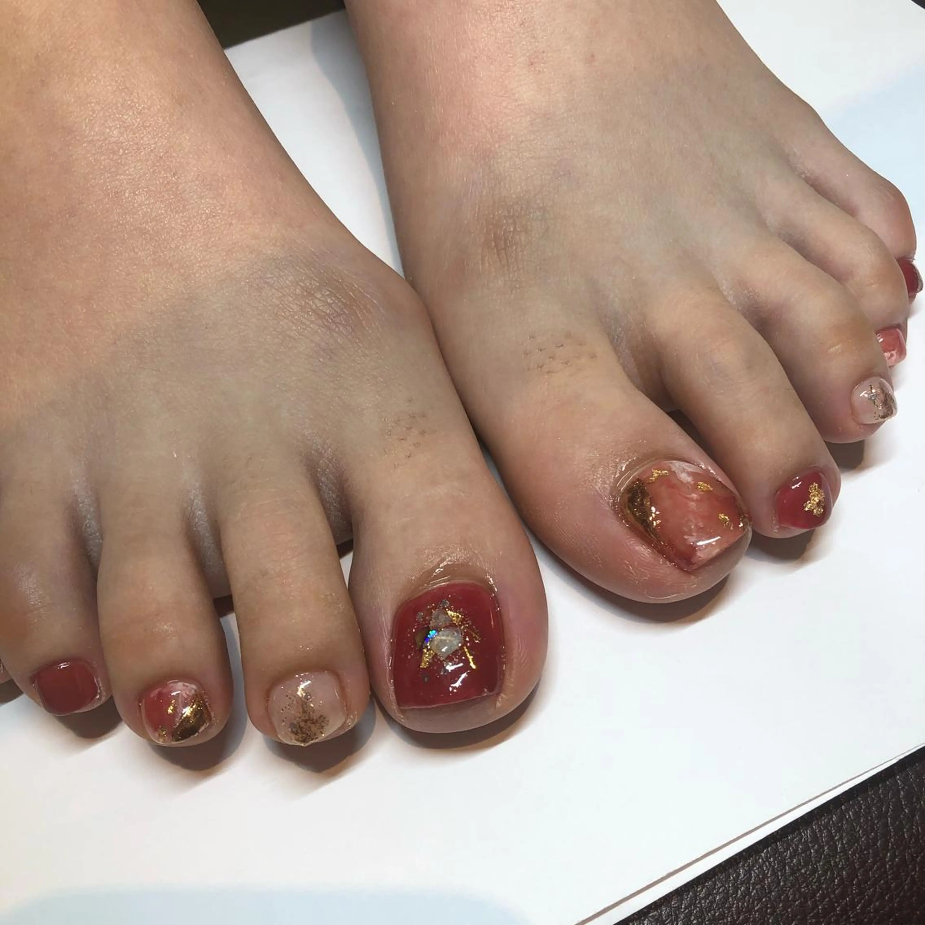 ネイル フットネイル ニュアンスネイル Nail Studio  Coco  Rire所属・丸岡 由奈のネイルデザイン