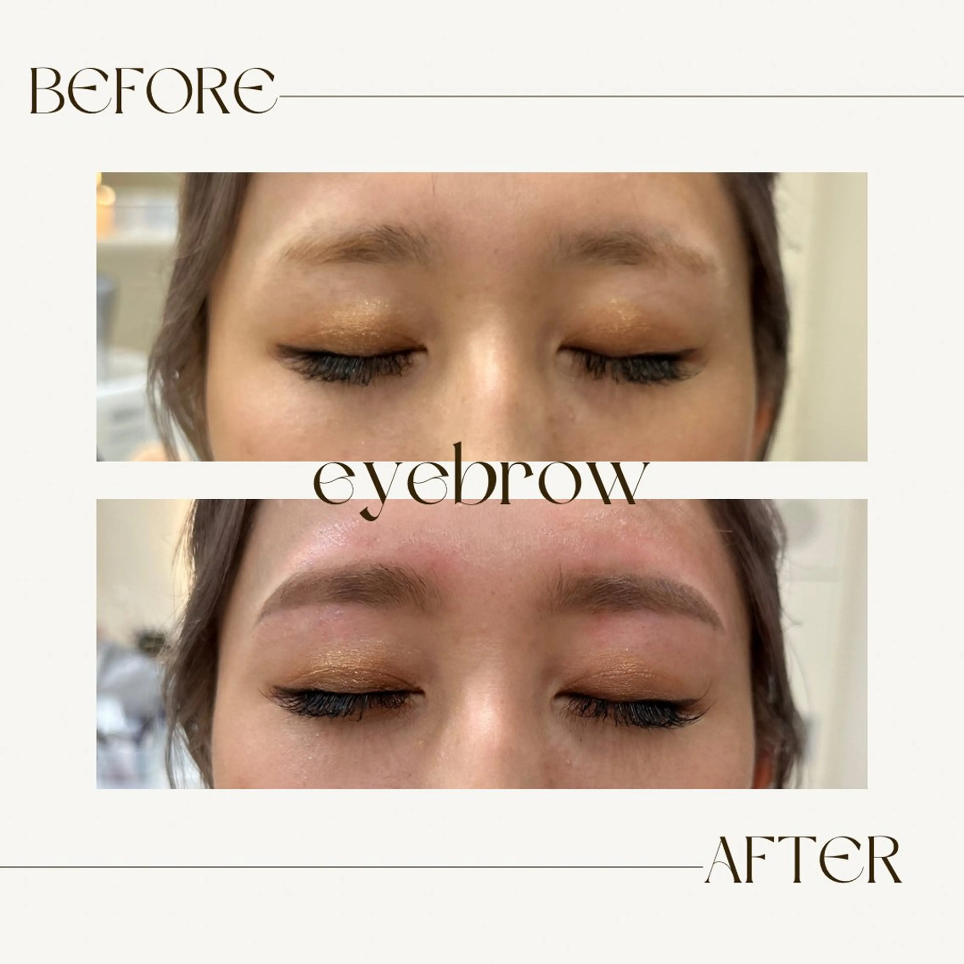 【🌱アイブロウメニュー🌱】眉カット+wax脱毛+眉メイクの写真