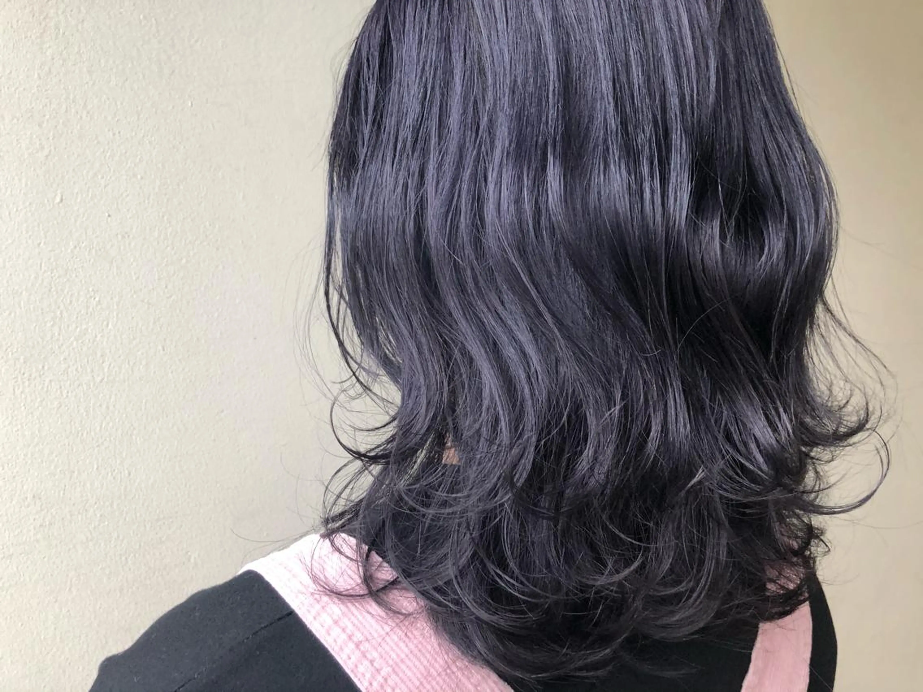 ミディアム カラー ヘアアレンジ ブルーカラー 透明感カラー バイオレットカラー ヘアカラー トリートメント 🌻韓国風ヘア🌻 ✨🌷ナナコ🌷のヘアスタイル
