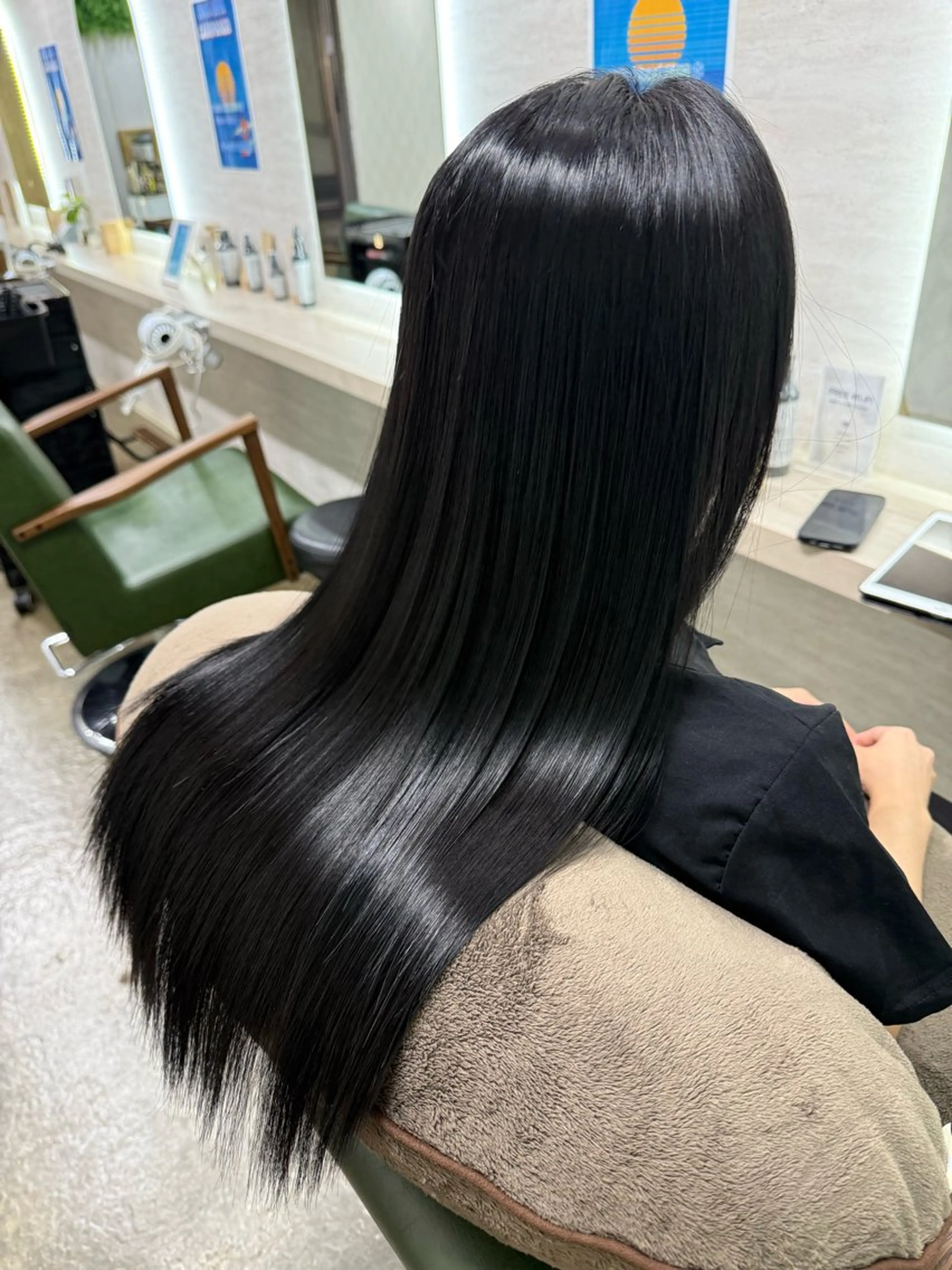 ロング カラー ハイライトカラー ボブ ハイライト 髪質改善 縮毛矯正 カット トリートメント 🕊髪質改善縮毛矯正 /艶髪/関内🕊あべのヘアスタイル