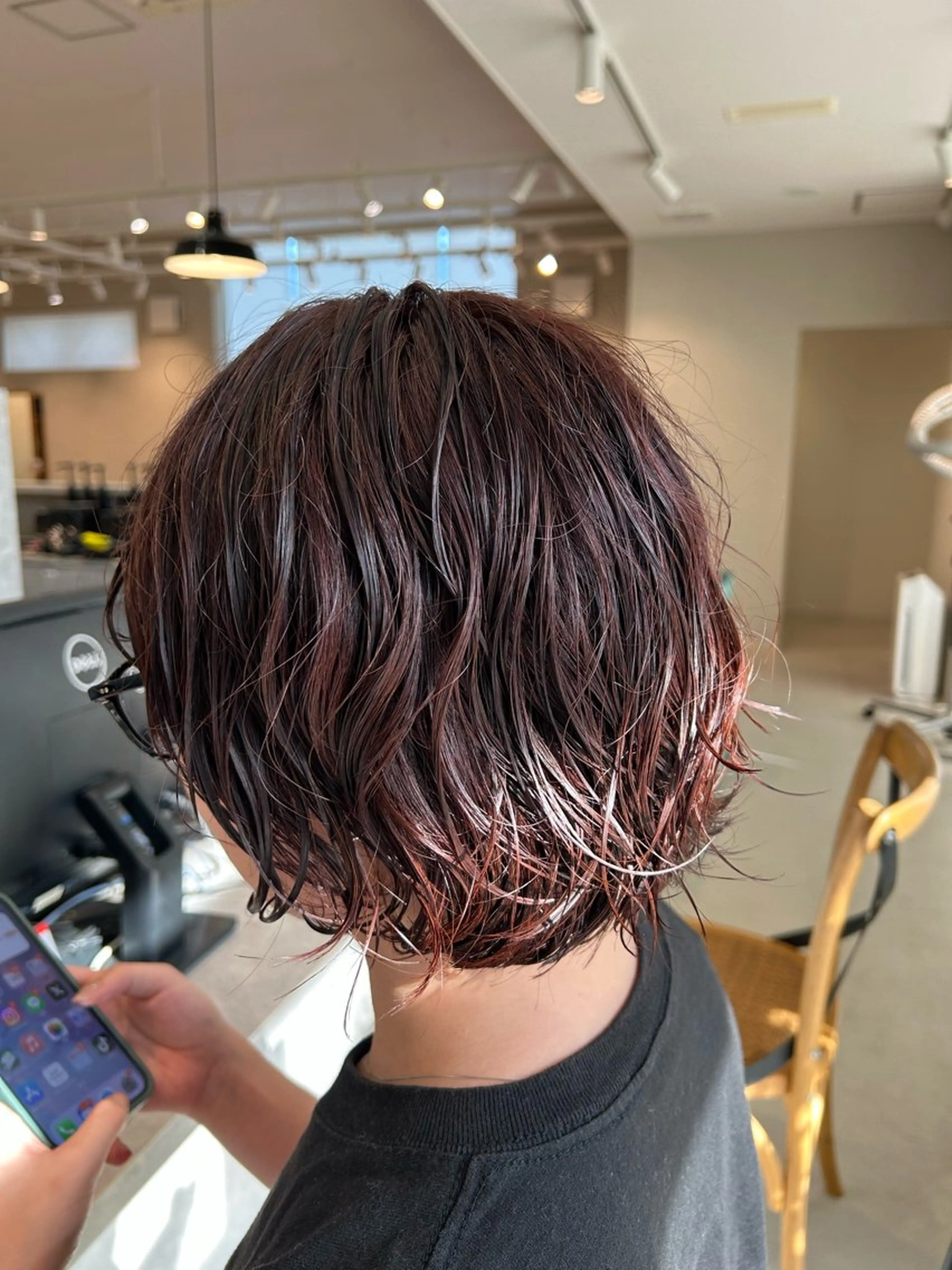 ショート カラー パーマ 小島 滉太のヘアスタイル