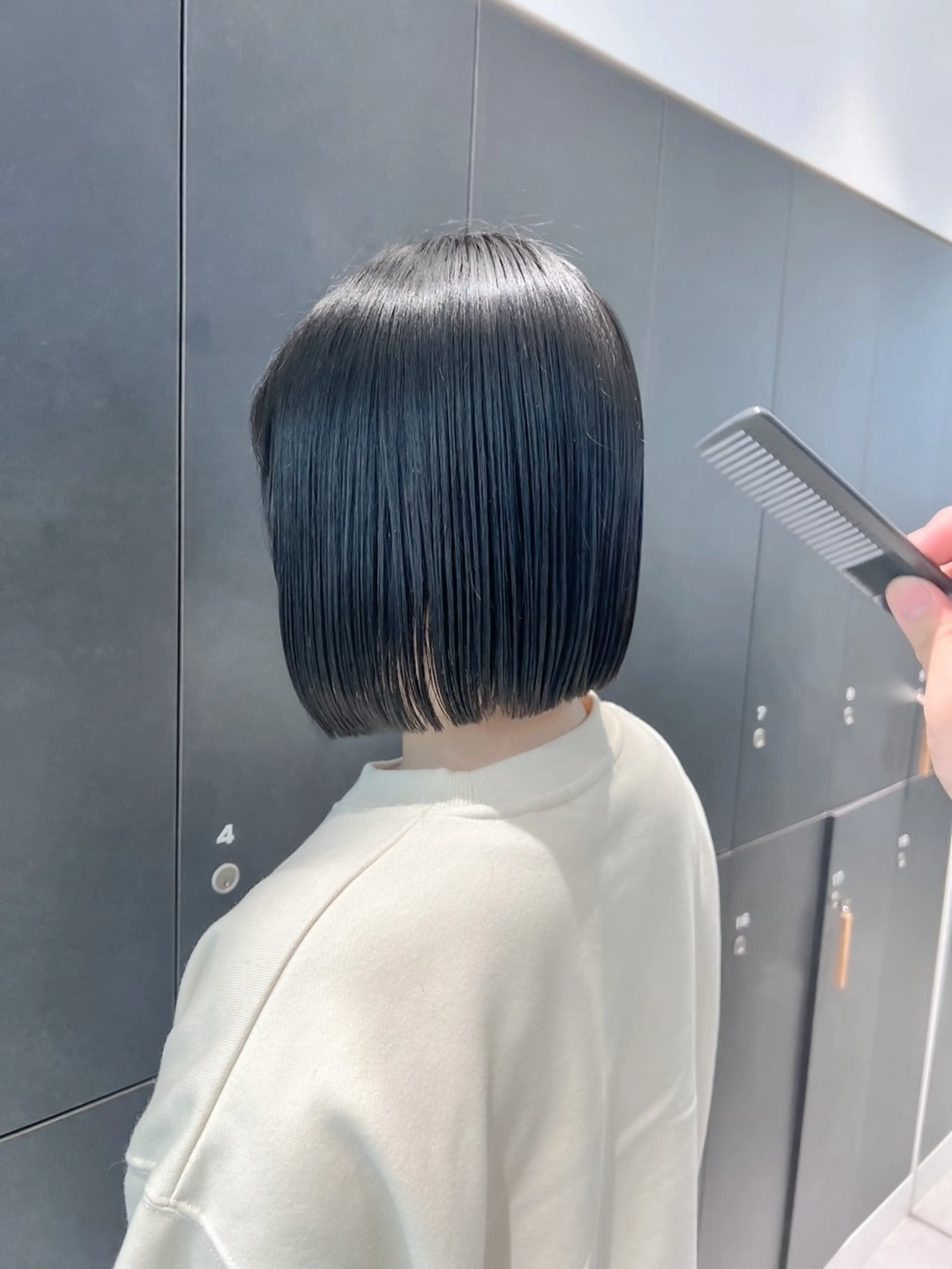 ミディアム カット ヘアカラー トリートメント ボブ/縮毛矯正 髪質改善/もえるのヘアスタイル