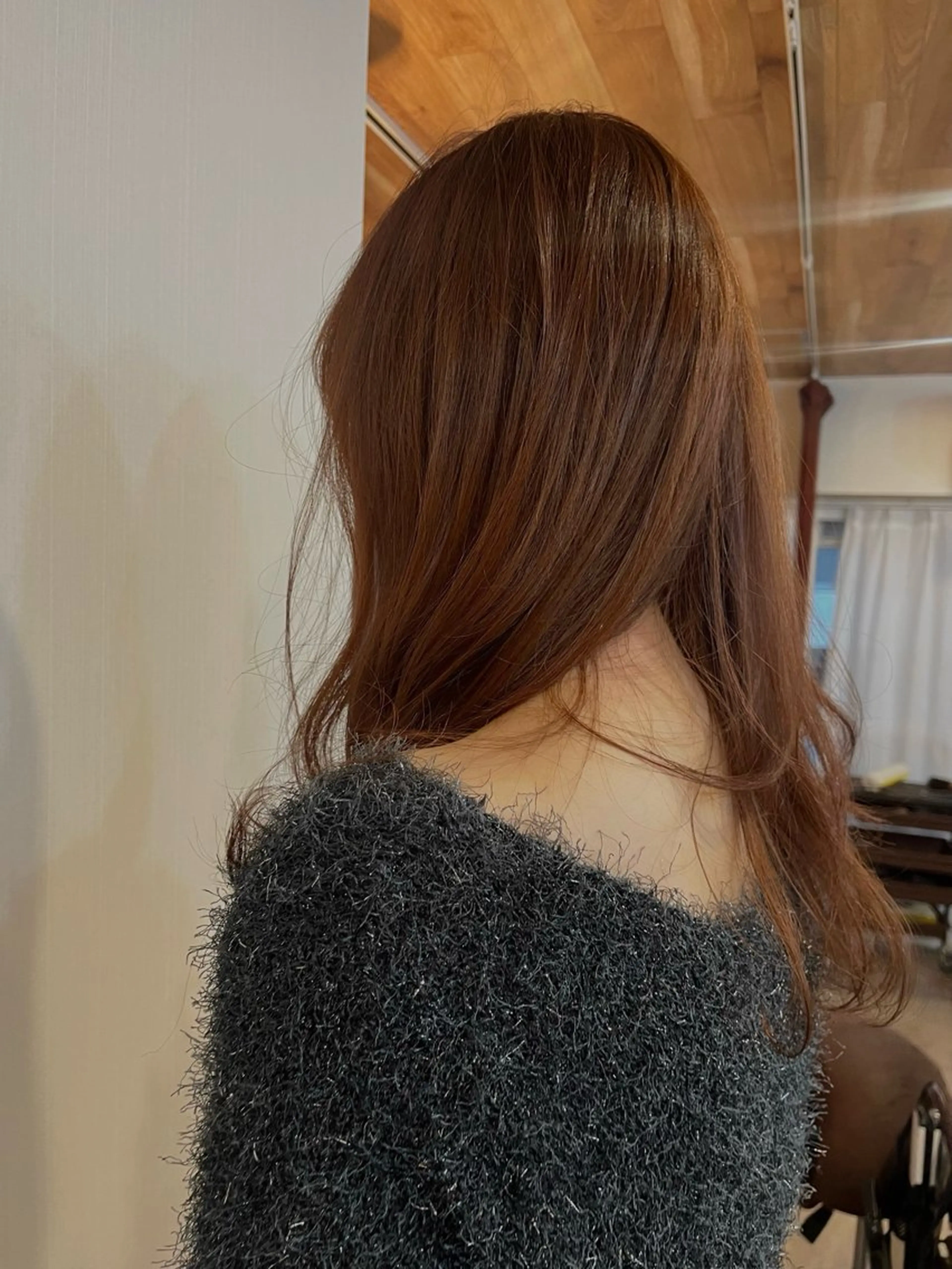 セミロング カラー ブラウンカラー マロンブラウン 下石怜子/レイヤー/ 透明感カラーのヘアスタイル