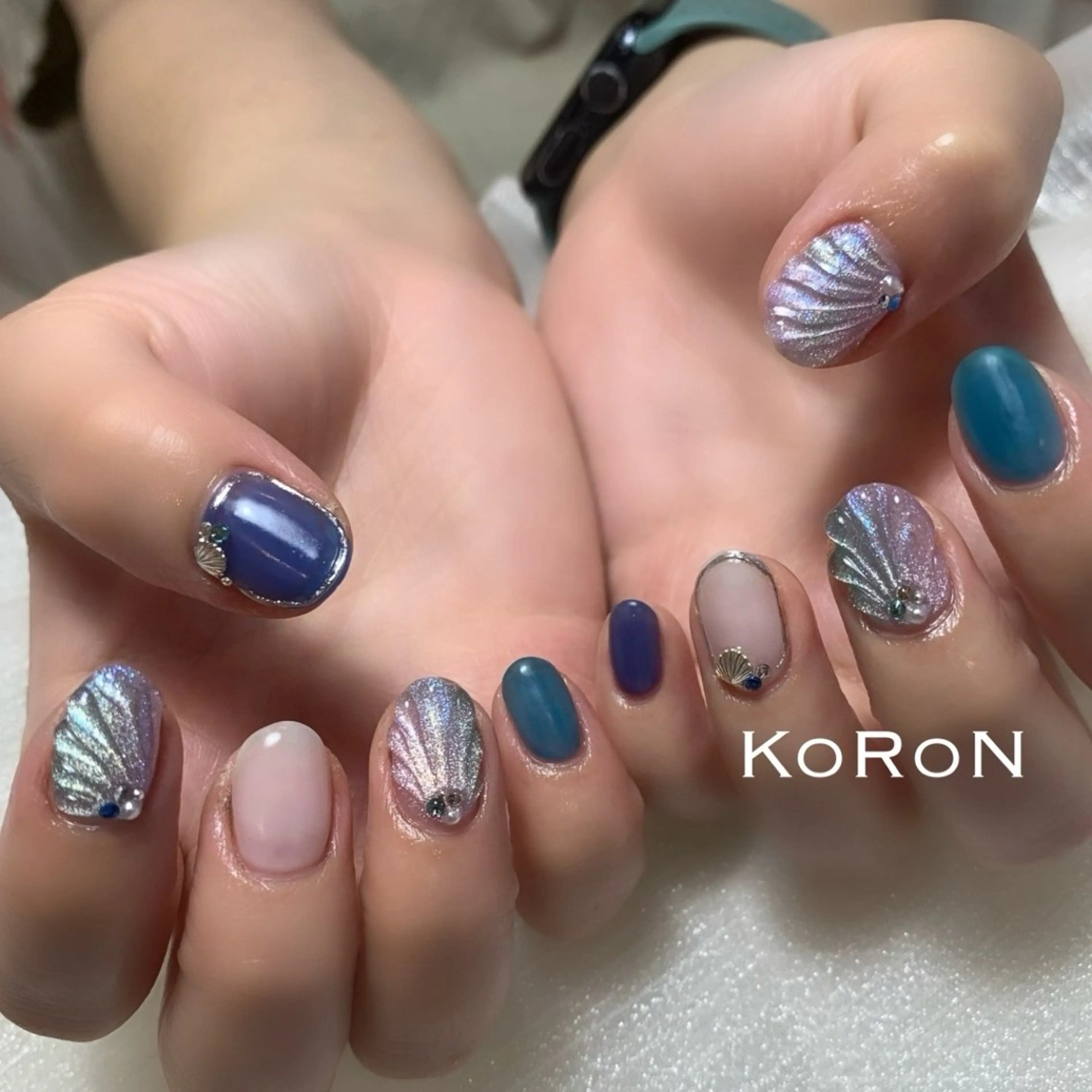 ネイル ハンドネイル 自宅サロン鎌倉 KORONのネイルデザイン