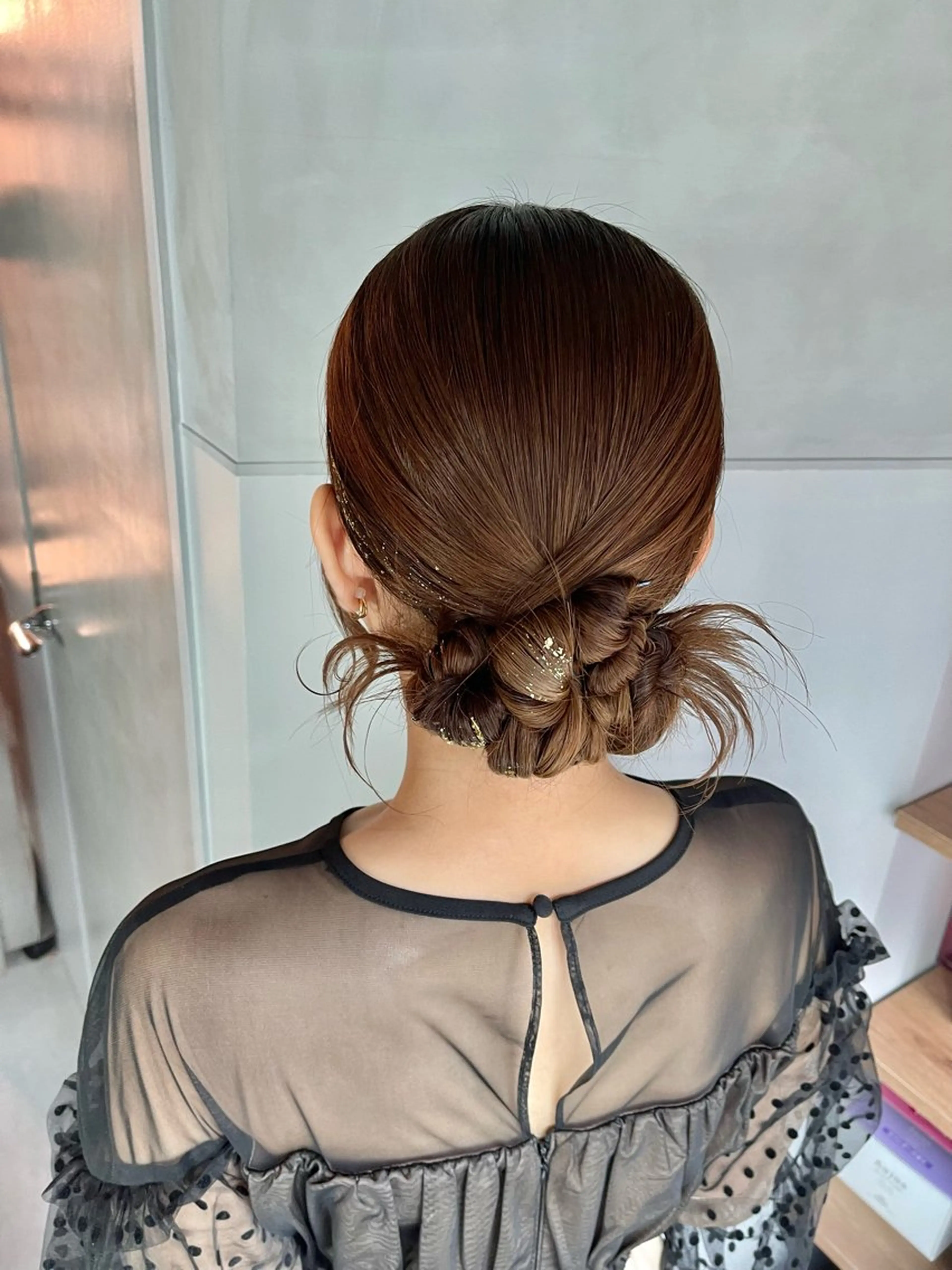 ヘアアレンジ ポニーテール 結婚式・ブライダル 卒業式のヘアスタイル ヘアセット charm《銀座》 ヘアセット/縮毛矯正のヘアスタイル