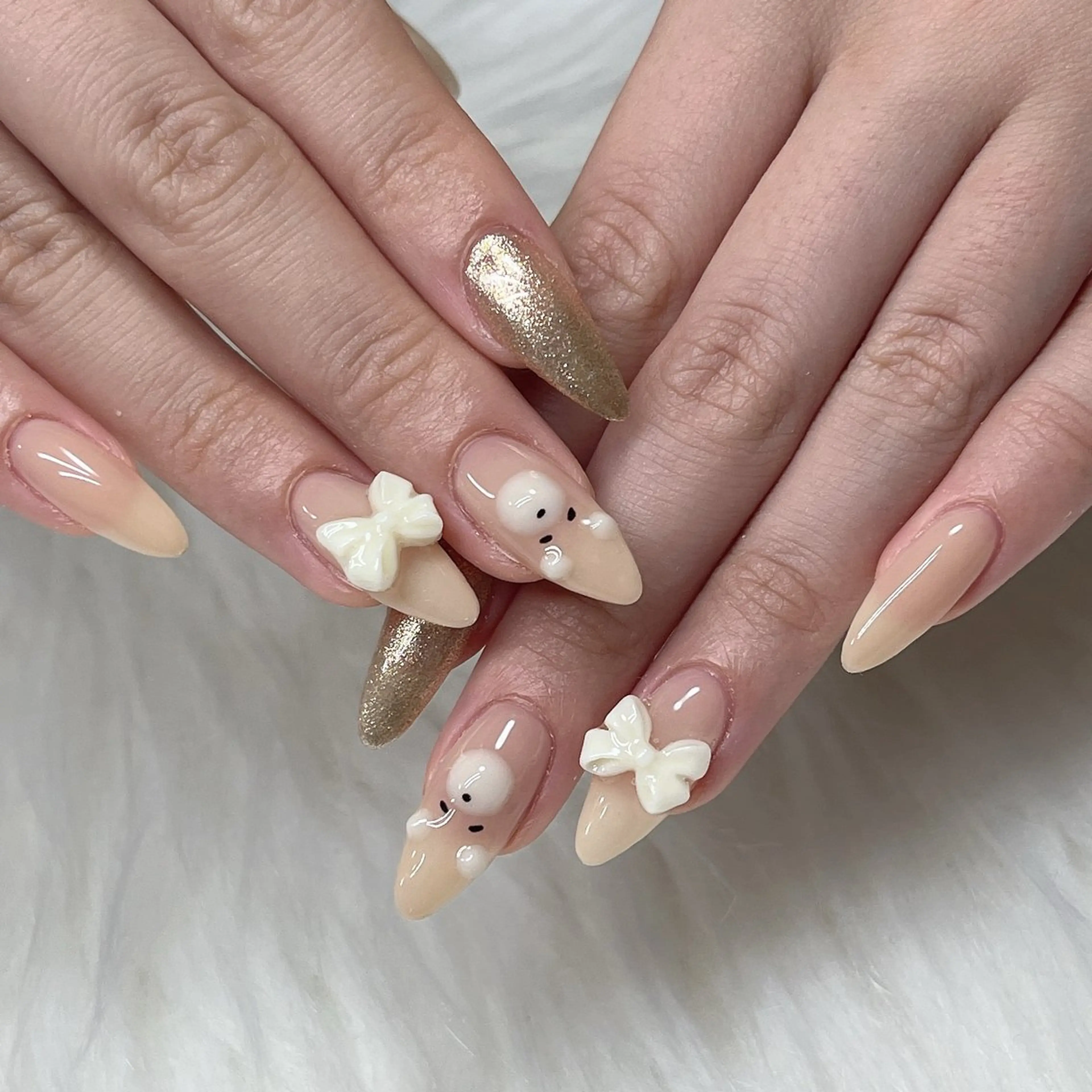 ネイル アートネイル キラキラネイル 韓国ネイル ラメ(グリッター) ロングネイル ハンドネイル 🐕‍🦺Yappy 💗A-tanのネイルデザイン