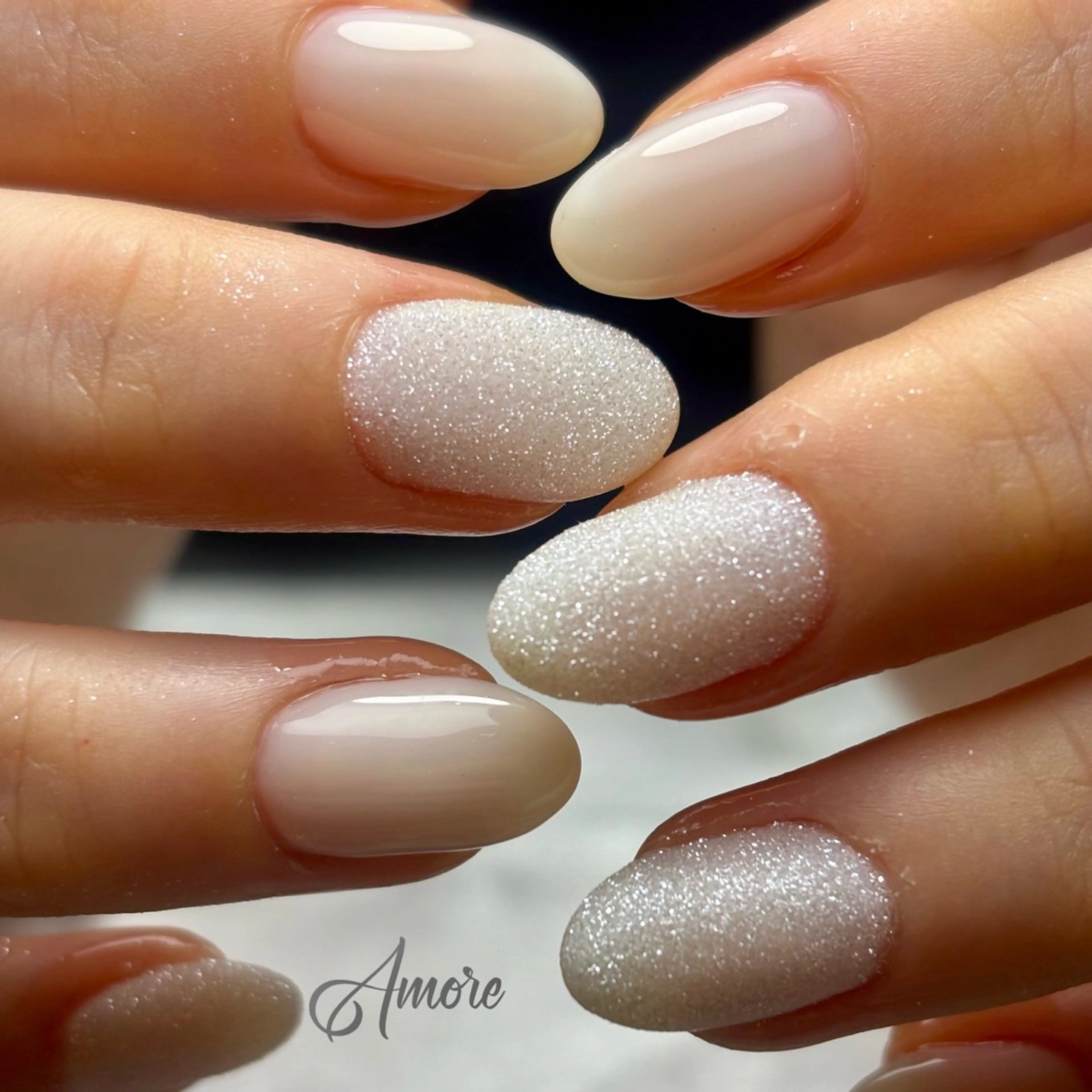 ネイル アニマル柄 桜ネイル ジェルネイル キラキラネイル 韓国ネイル You kyehwaのネイルデザイン