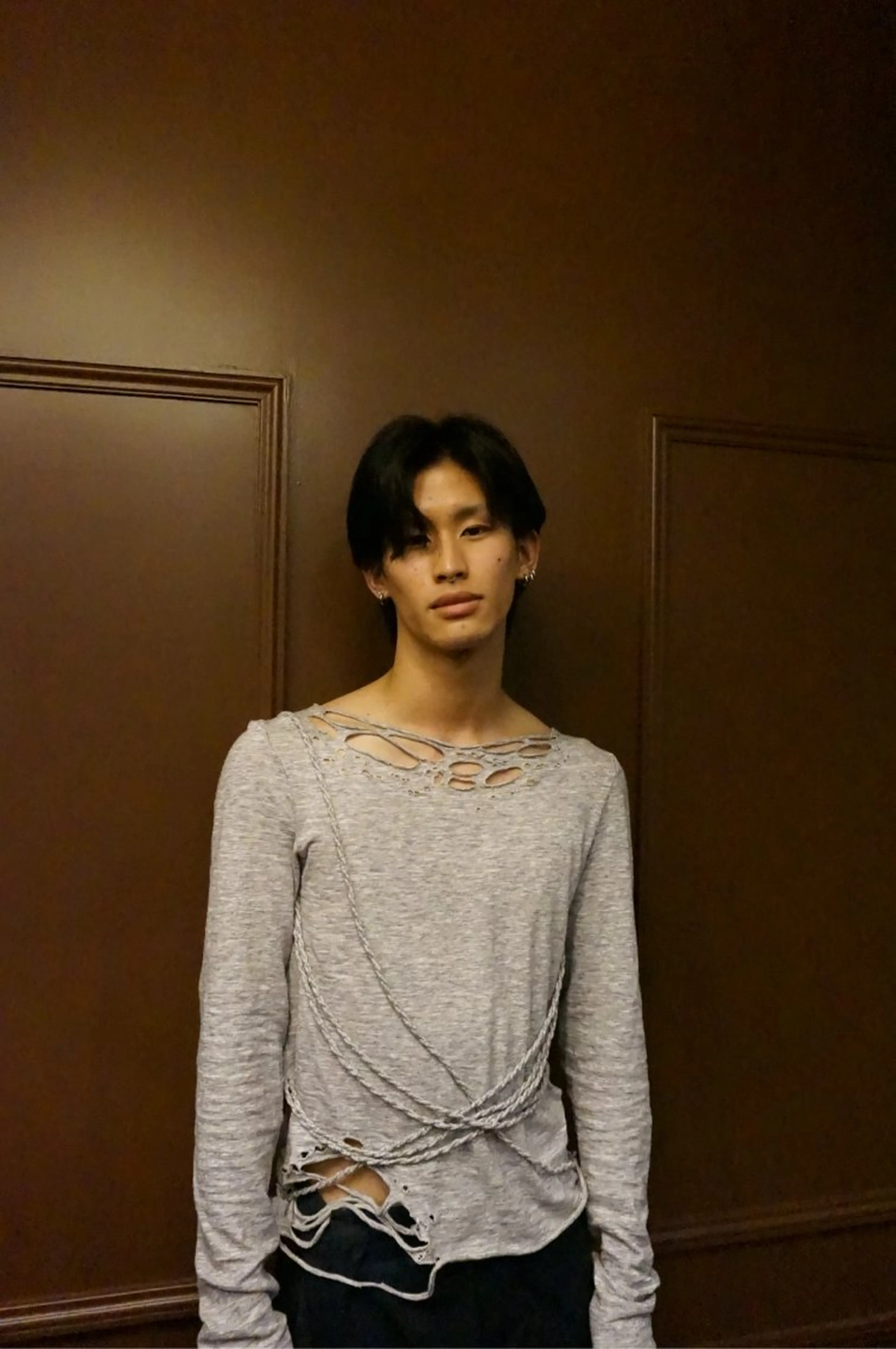 ミディアム カット 窪田 力也のヘアスタイル