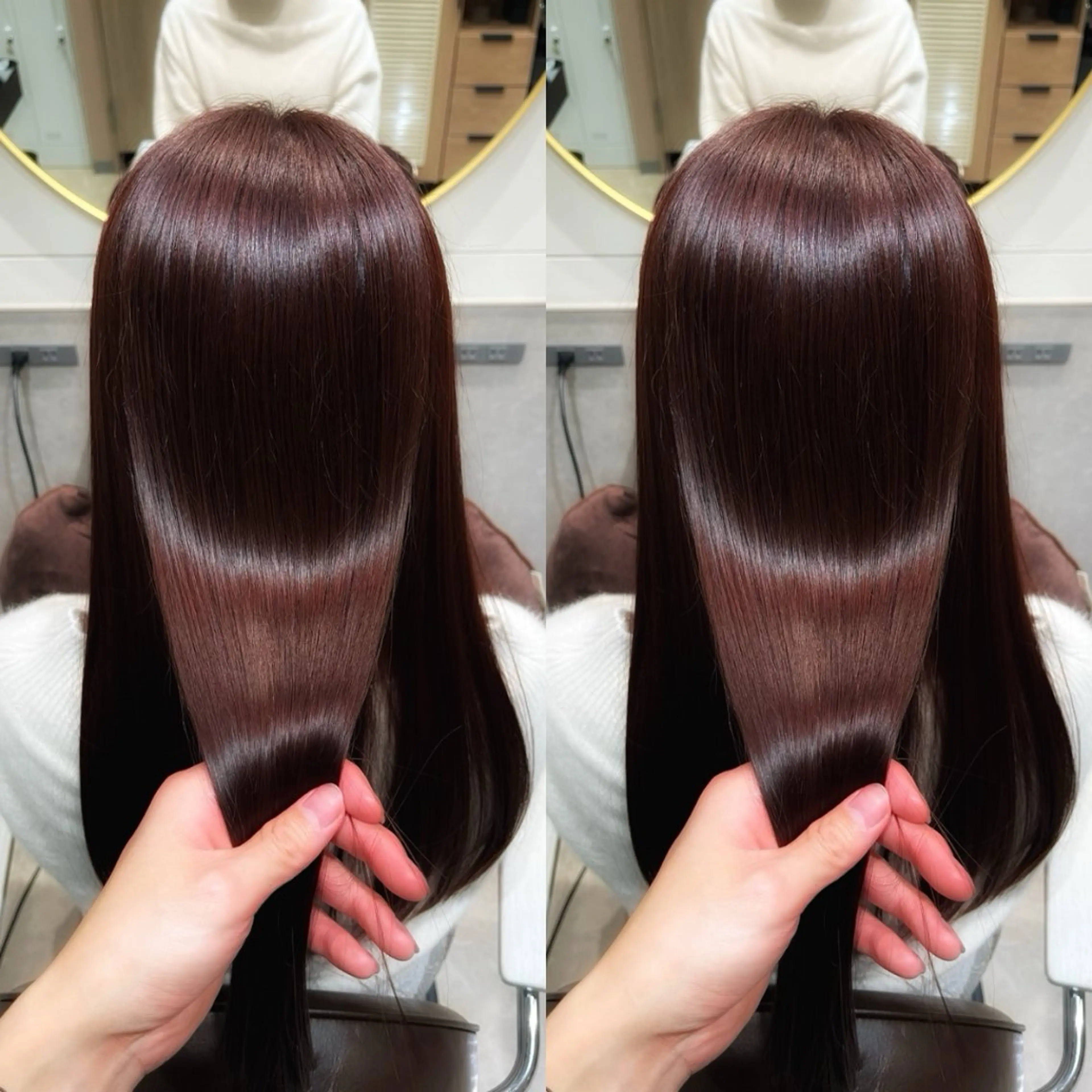 ロング カット ヘアカラー トリートメント 銀座⭐️髪質改善⭐️ 平中　留生のヘアスタイル