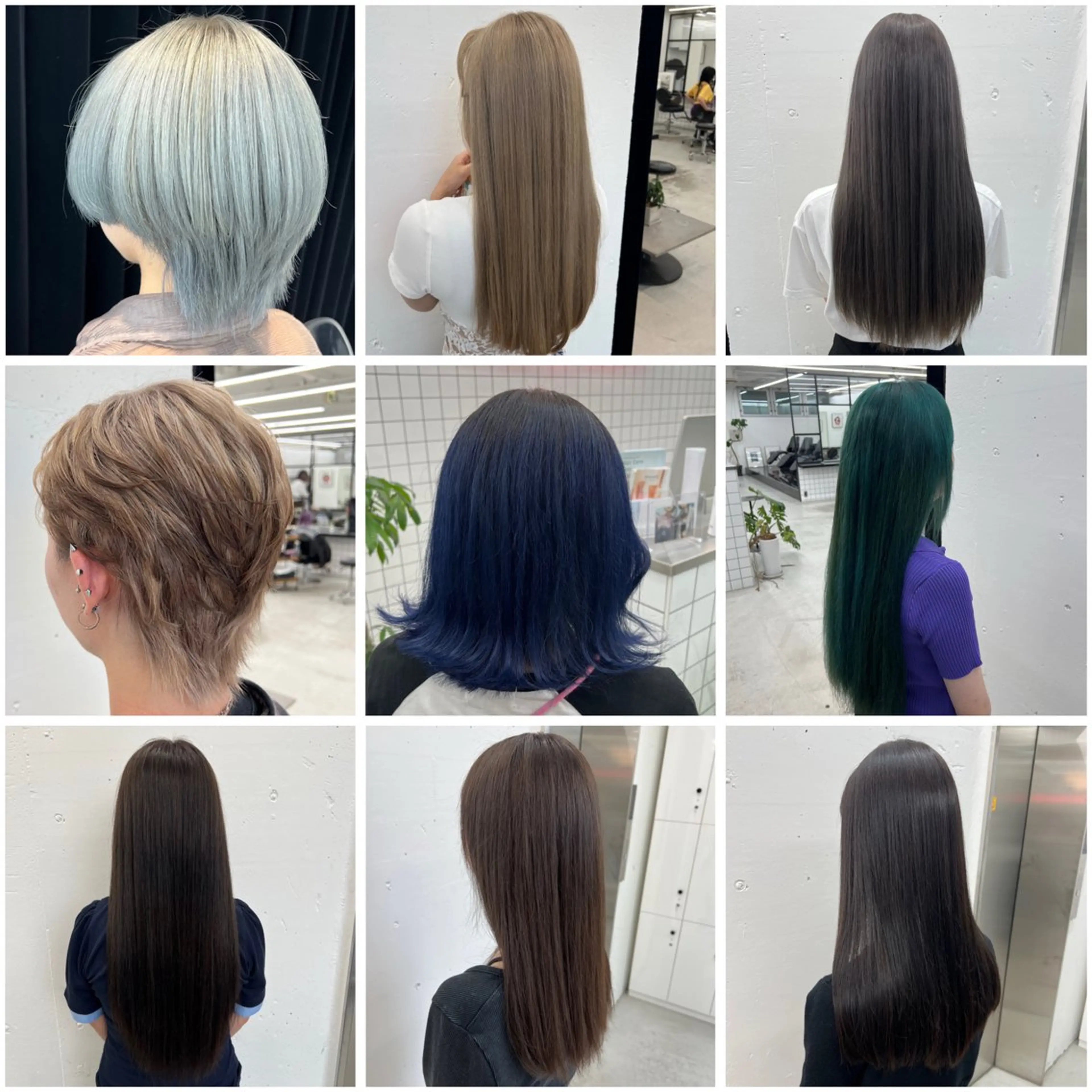 ロング カラー アッシュ ブリーチ ブルーカラー 透明感カラー ヘアカラー あすか JILLSTUDIOのヘアスタイル