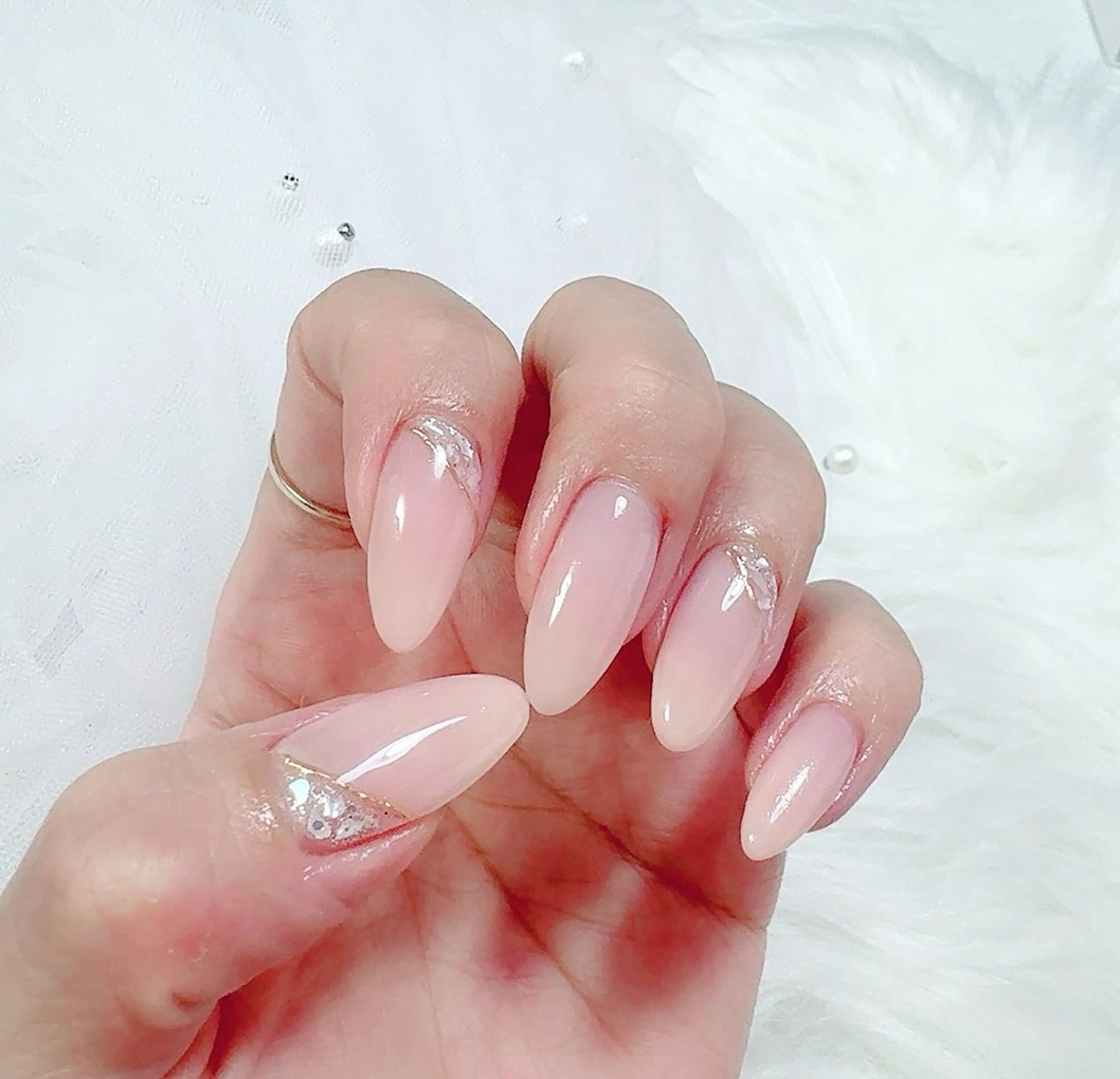 ネイル グラデーション ラメ(グリッター) BonheurDeux所属・Bonheur LINAのネイルデザイン