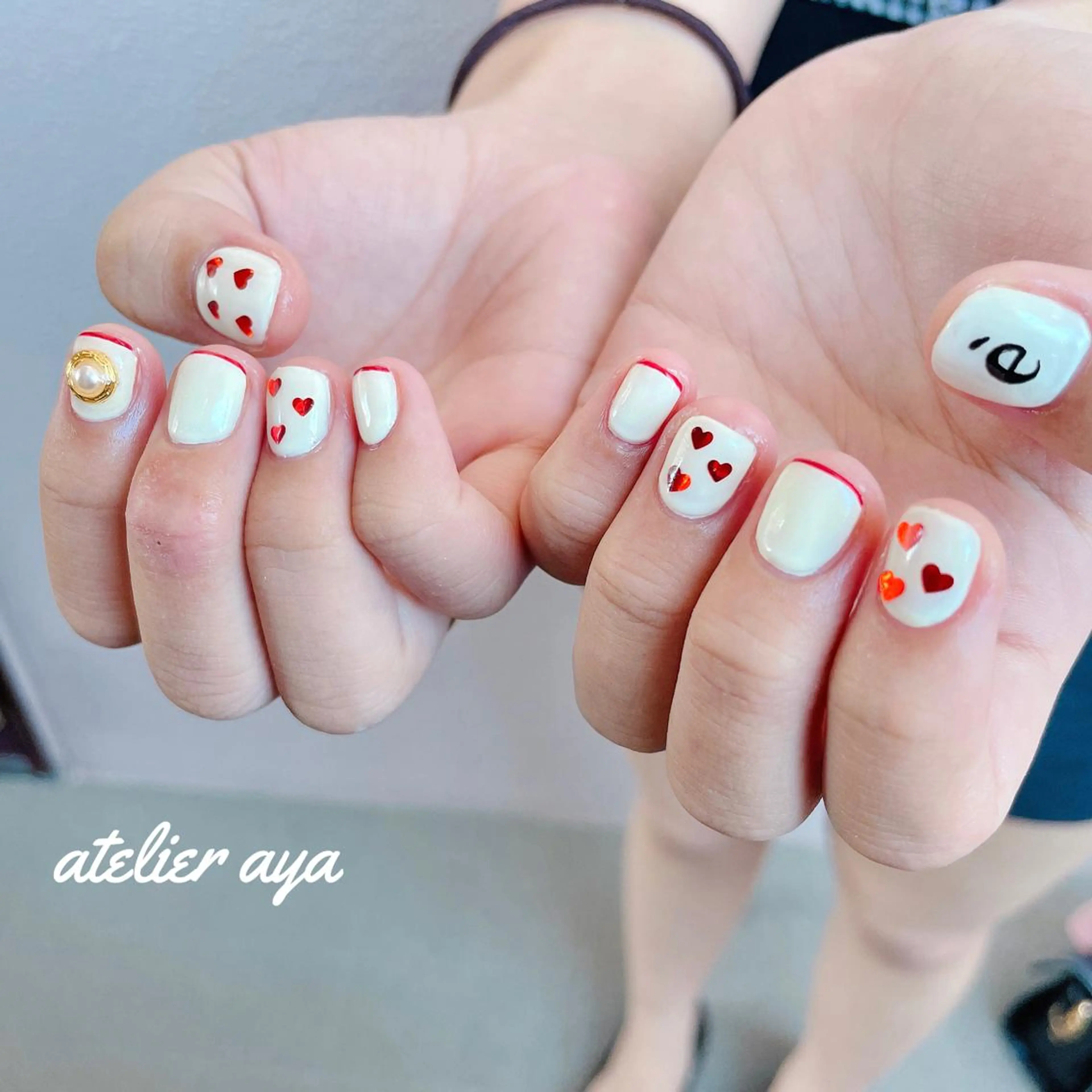 ネイル 赤色 北名古屋♡ ayanaのネイルデザイン