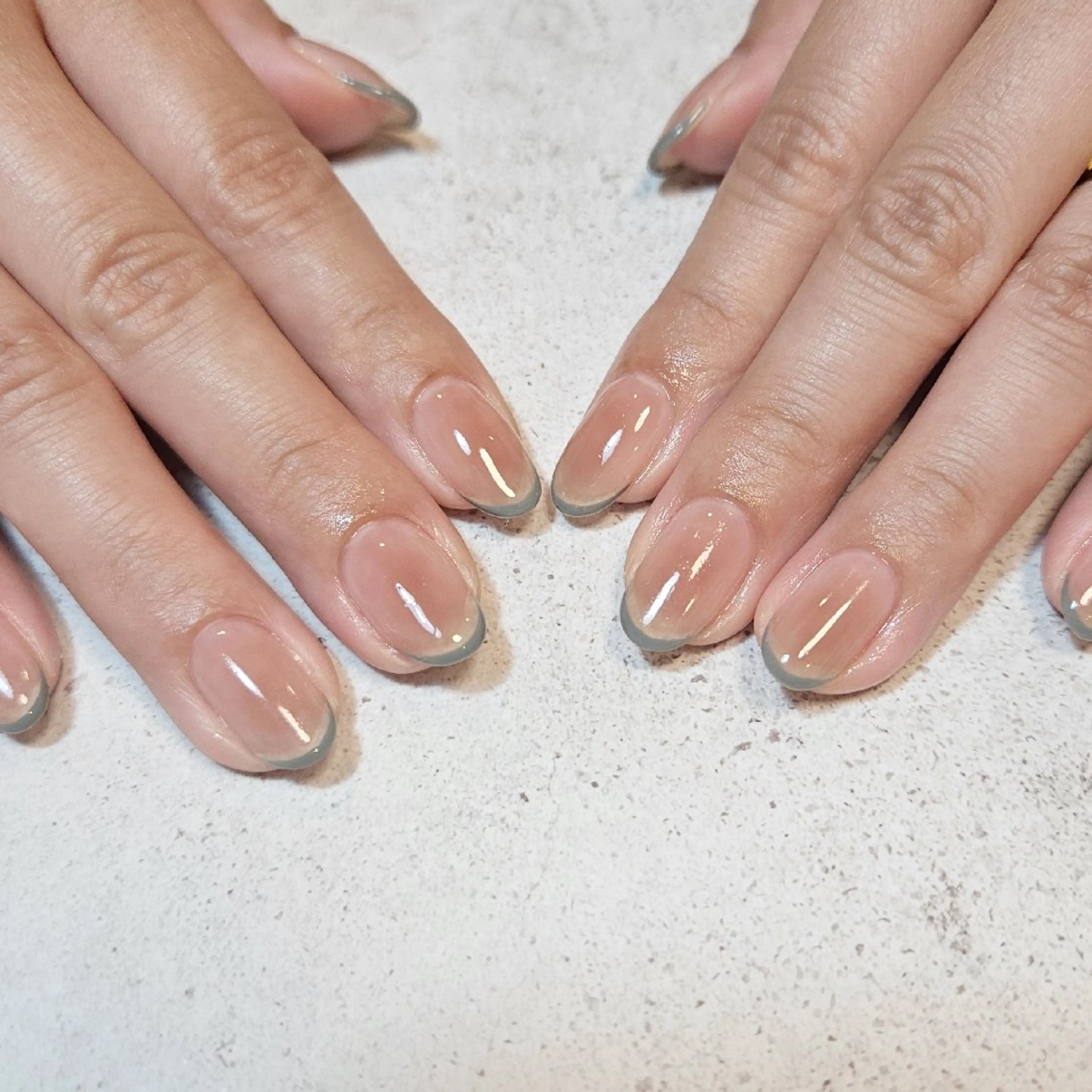 ネイル チークネイル フレンチネイル ニュアンスネイル シンプルネイル ハンドネイル Nailsalon manoのネイルデザイン