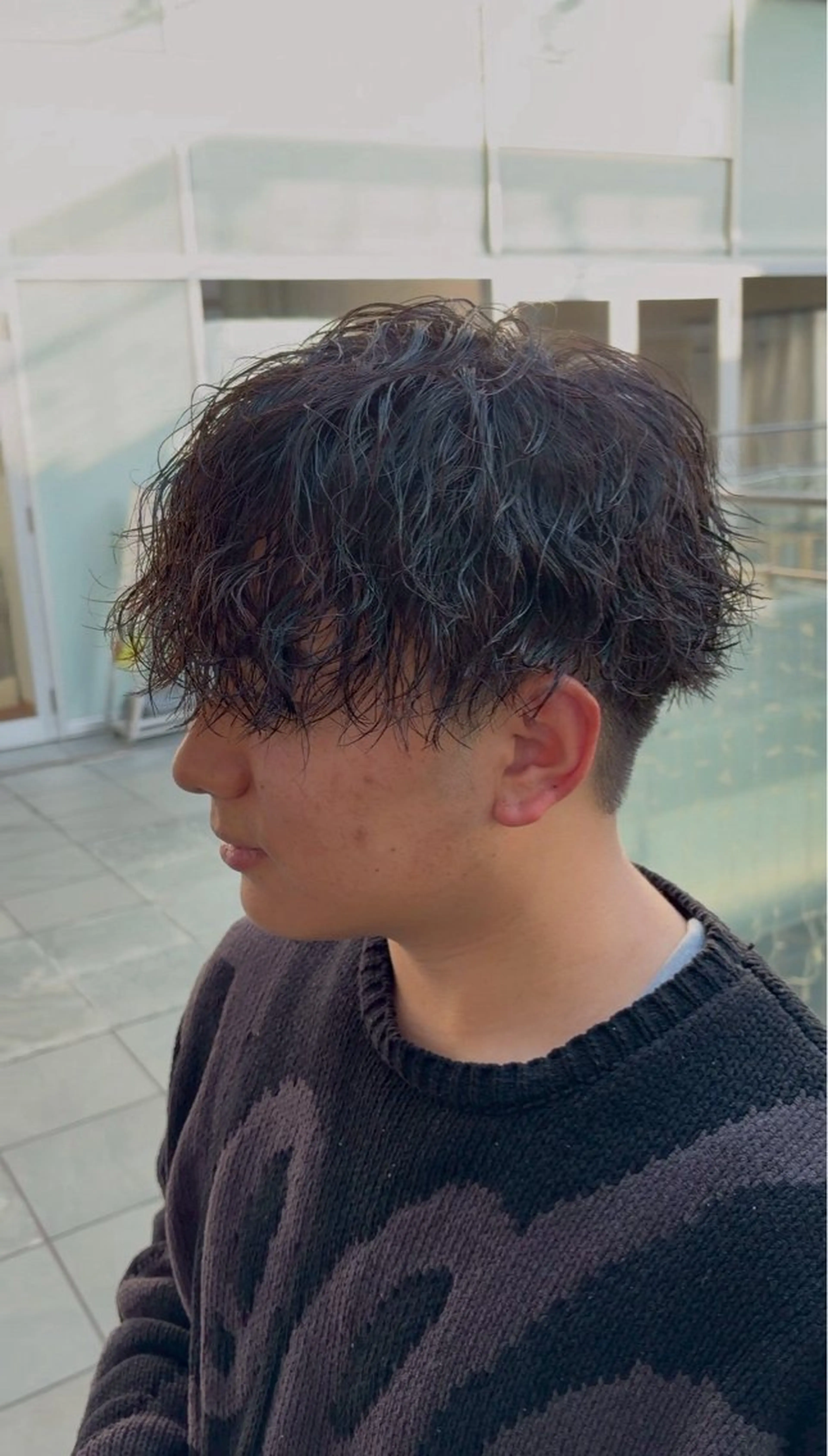 パーマ メンズ パーマ 吉川 鉄渉のヘアスタイル