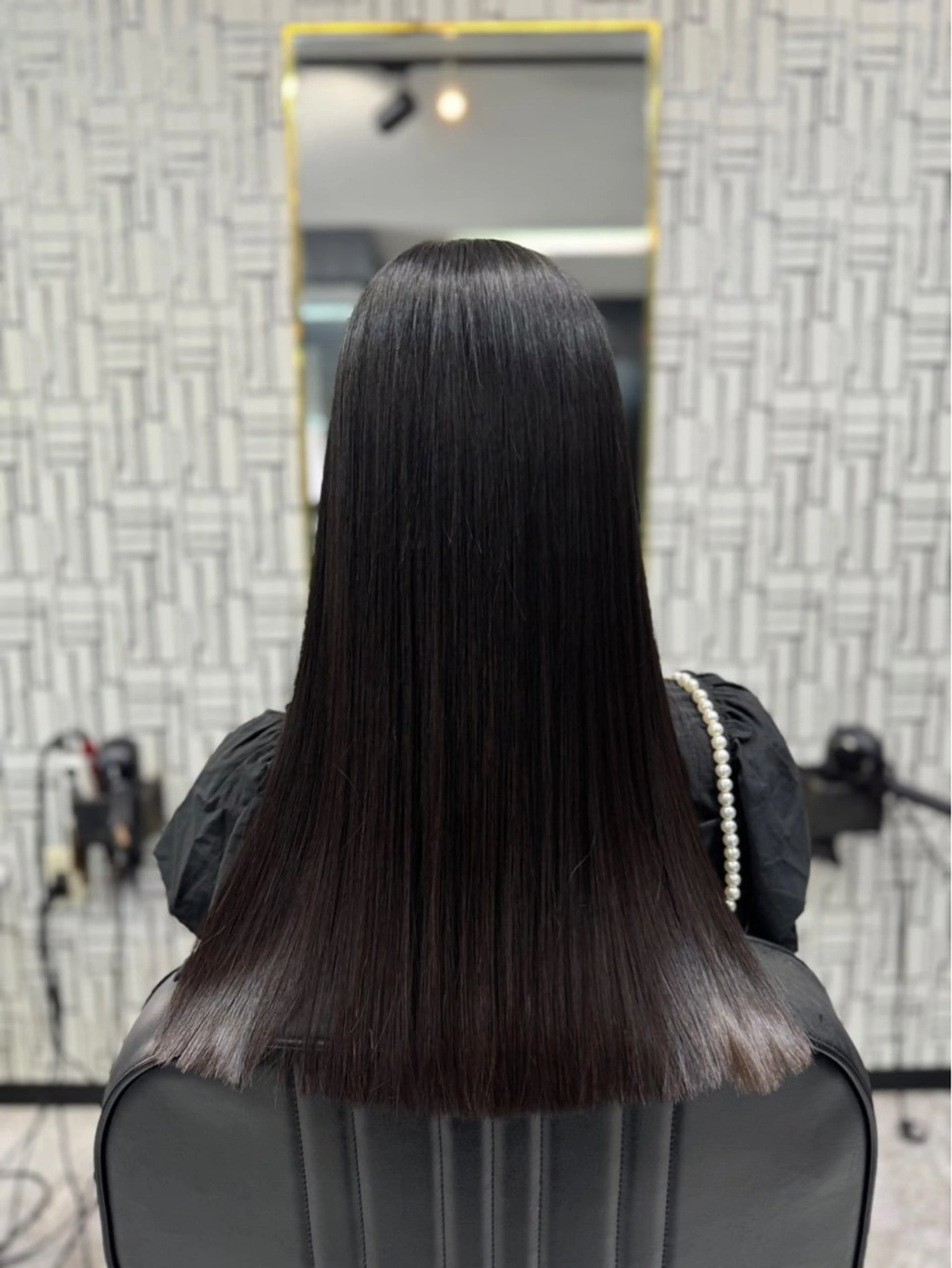 ロング 縮毛矯正 池田 亮雅のヘアスタイル