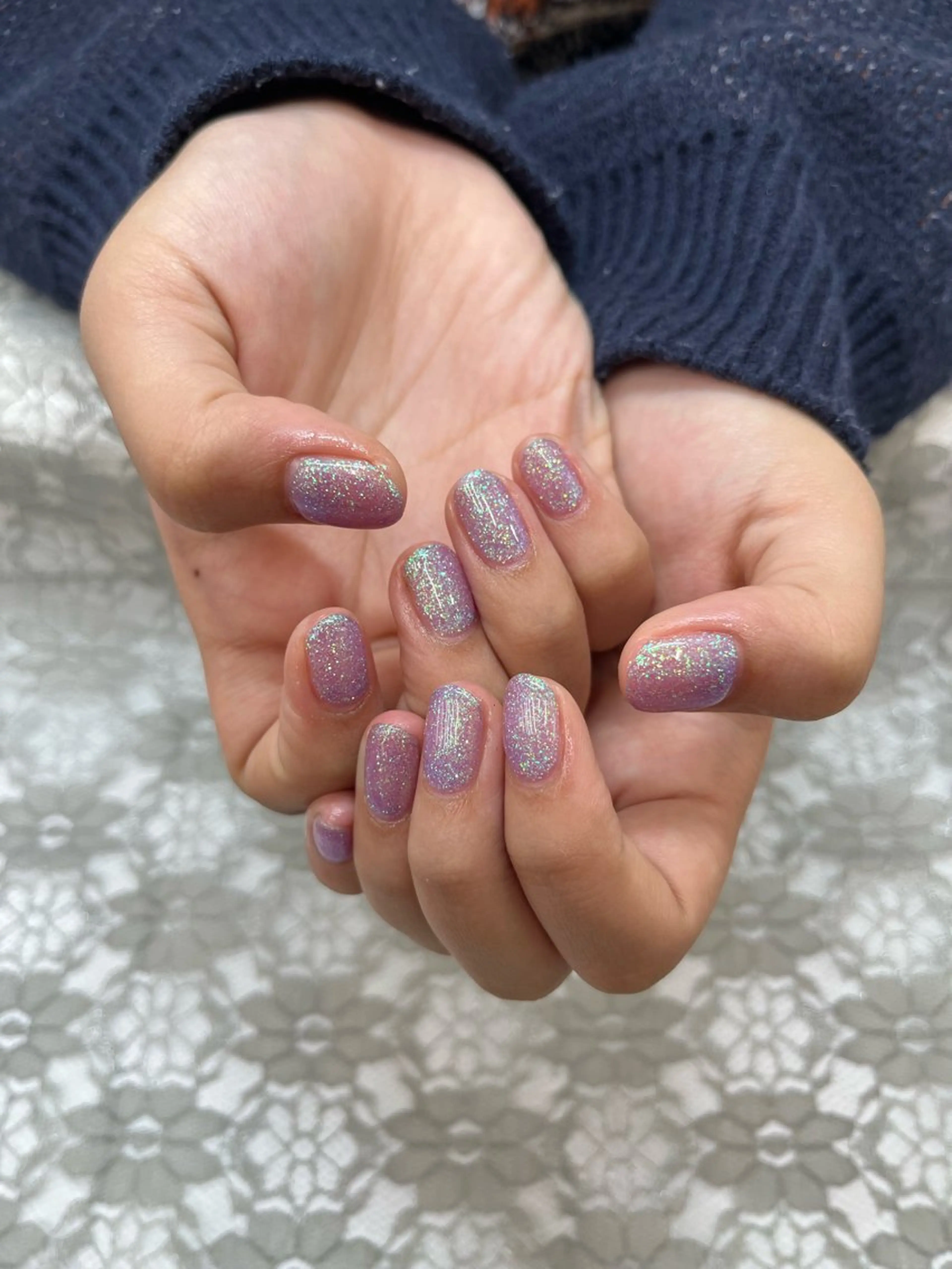 ネイル キラキラネイル ラメ(グリッター) ワンカラーネイル MAXKELLY YUNAのネイルデザイン