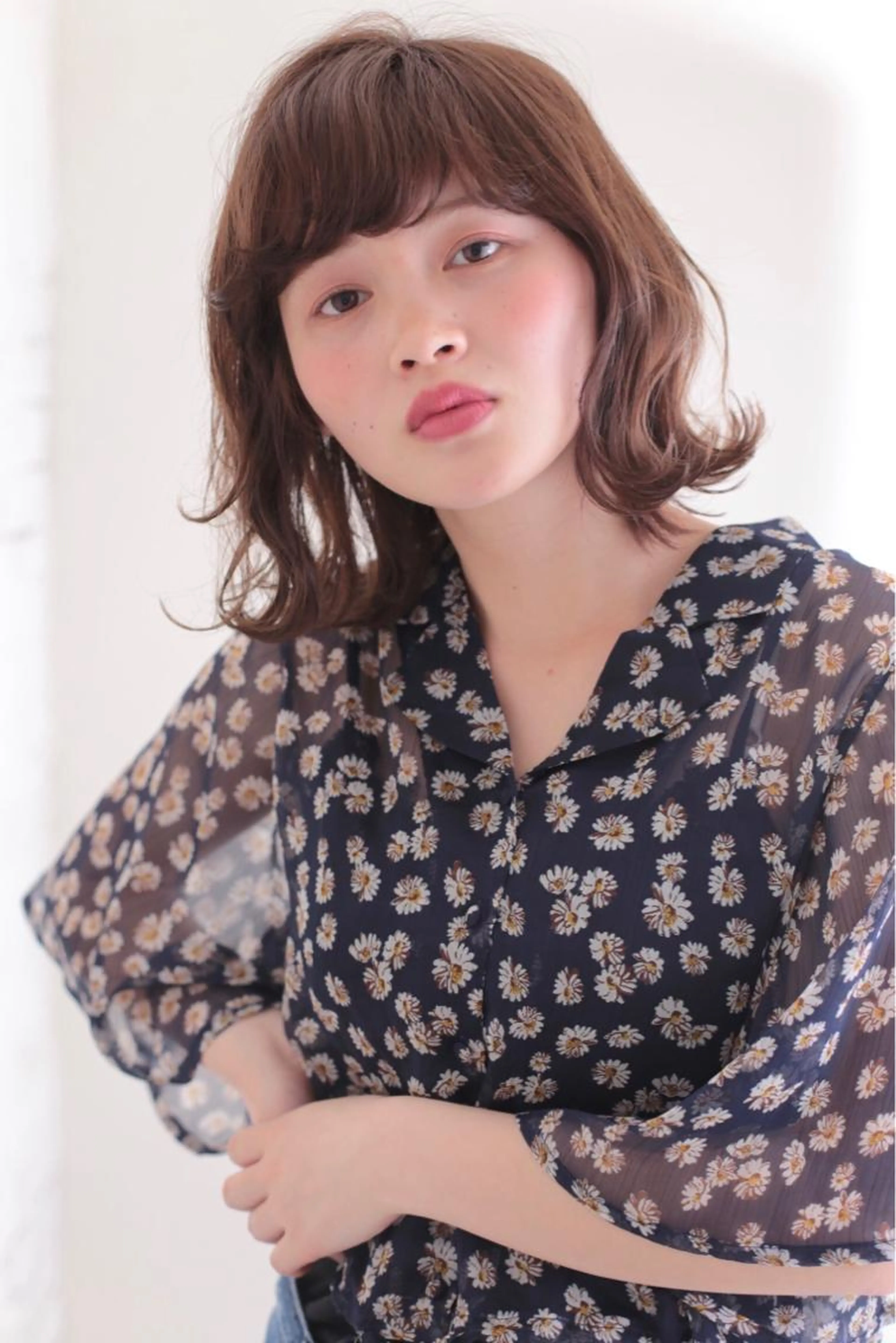 前髪カット+顔まわりの後れ毛カットの写真