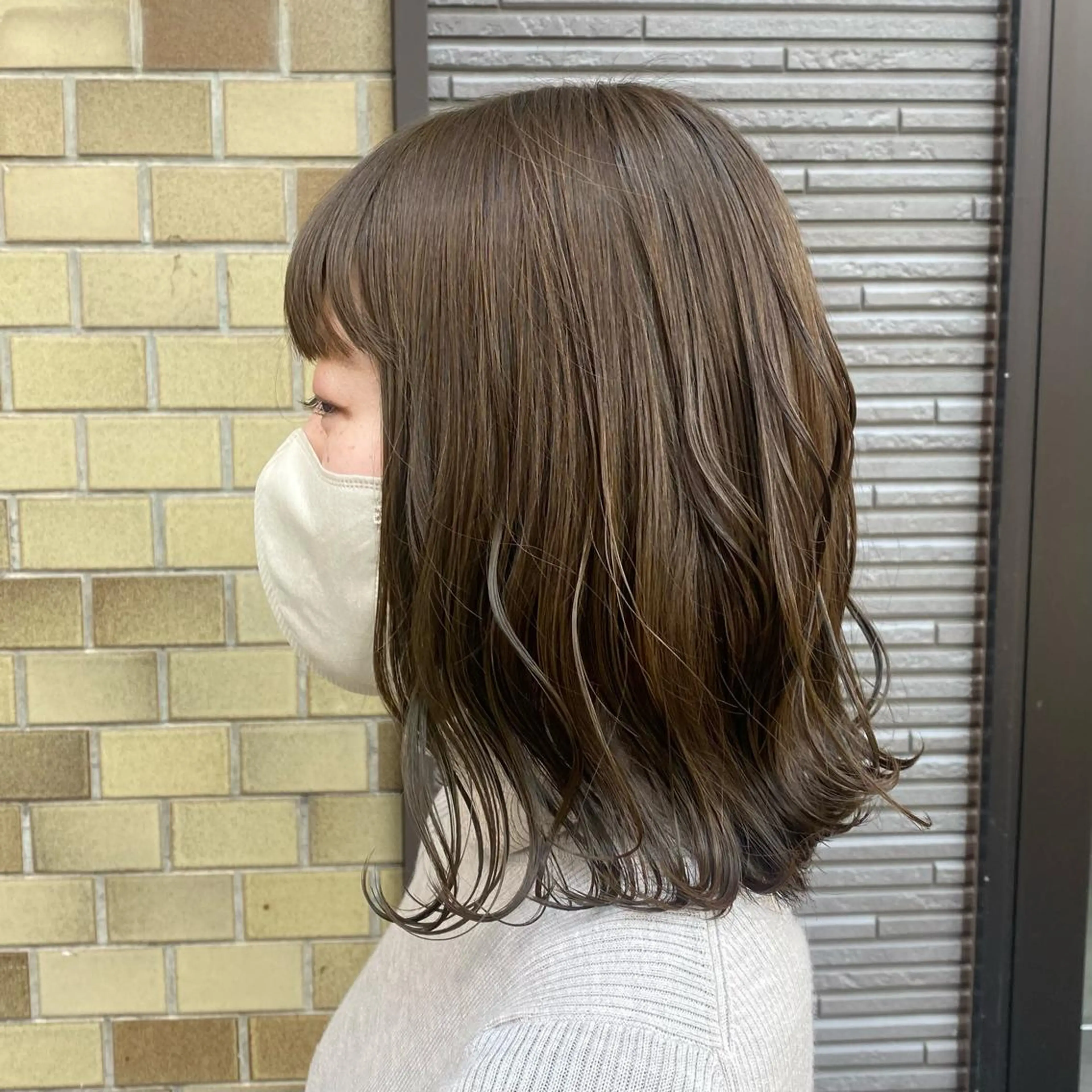 ミディアム 透明感カラー 【問屋町】moe🪿のヘアスタイル