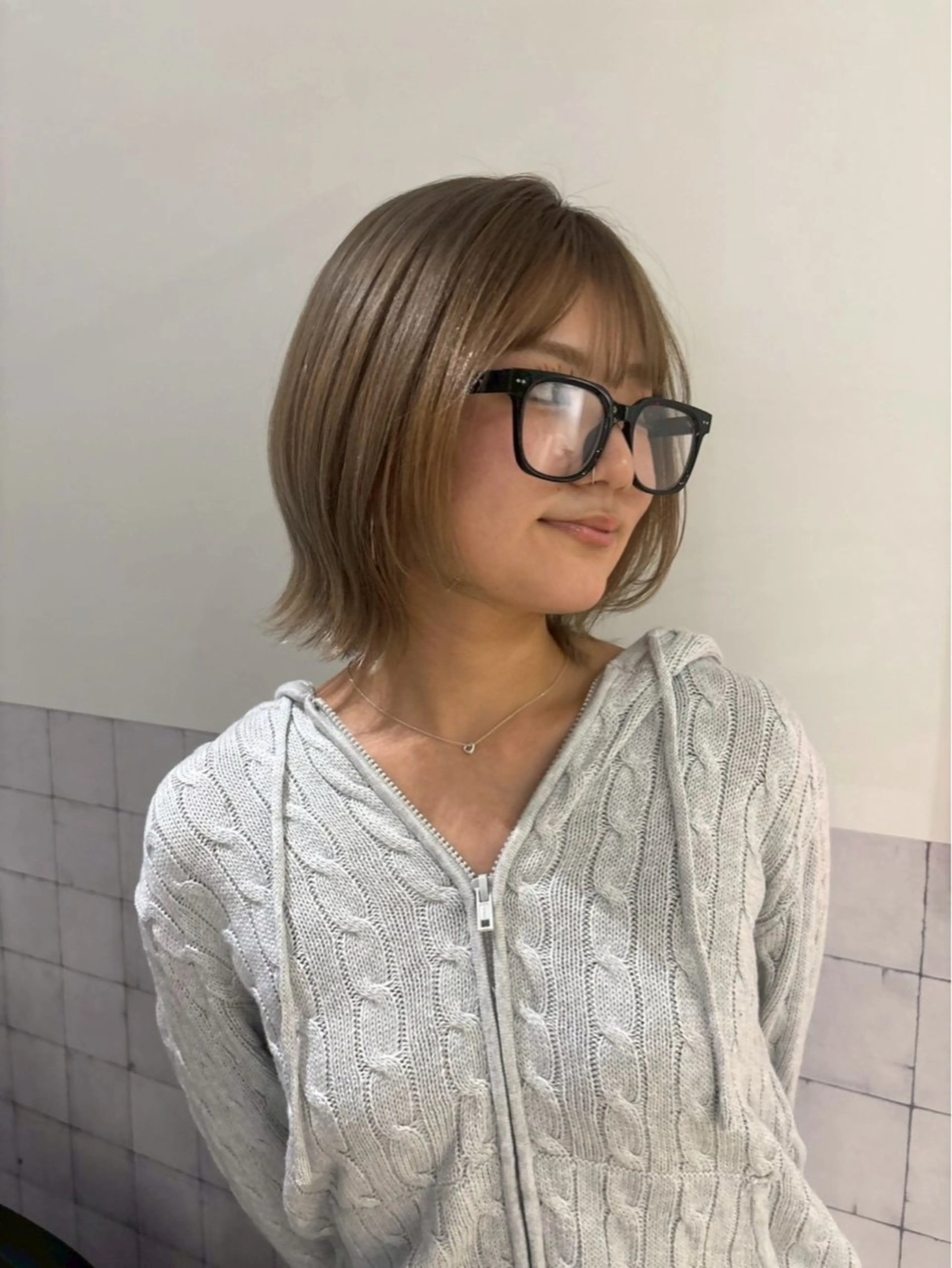 カラー カット ヘアカラー トリートメント AO所属・ボブ/ハイライト🦓 /harukaのヘアスタイル