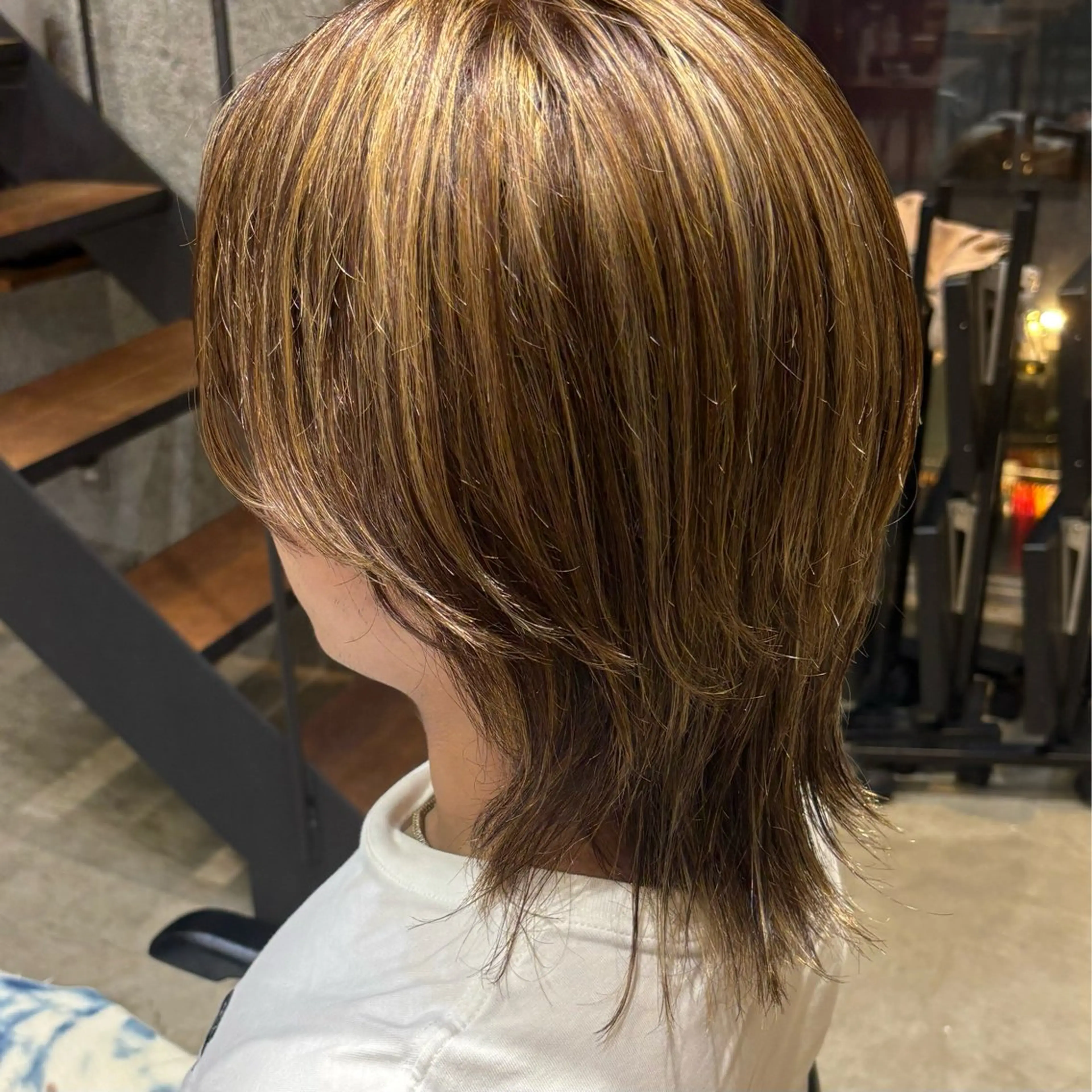 ミディアム カラー メンズ ヘアカラー ブリーチカラー特化 🌱/渡邉日向のヘアスタイル