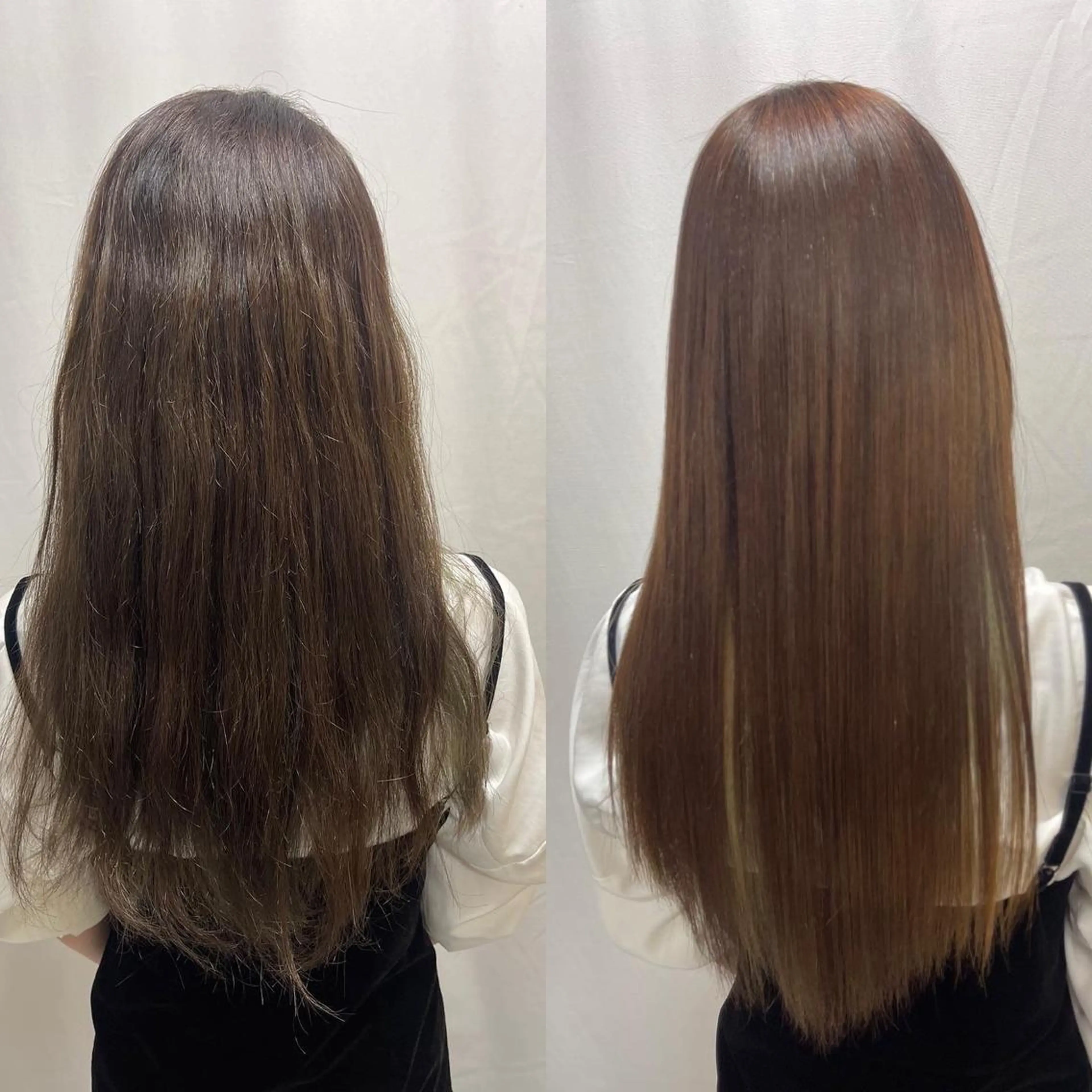 ロング パーマ 縮毛矯正 トリートメント 髪質改善/縮毛矯正 /ブリーチ矯正/岡部のヘアスタイル