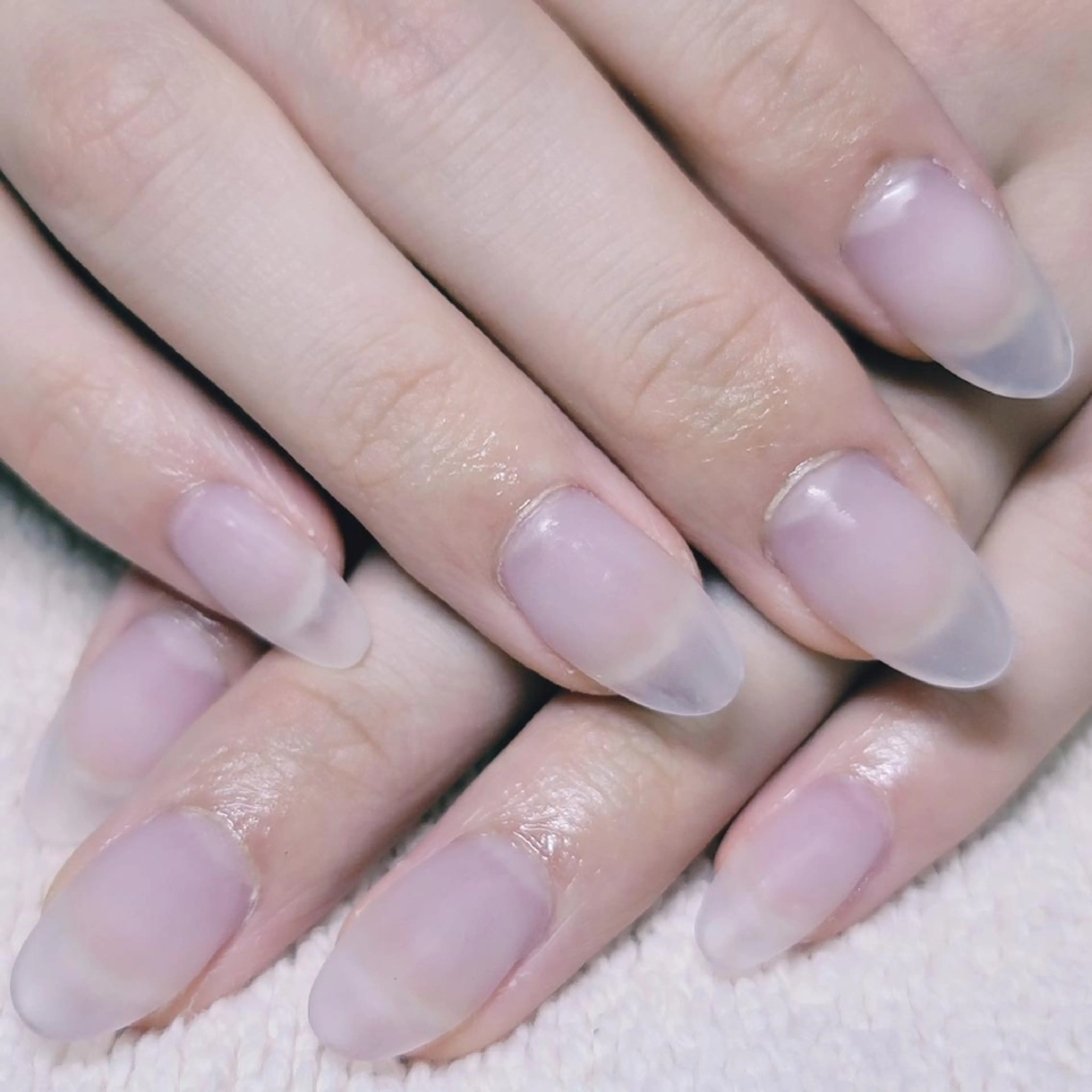 ネイル マットネイル ホワイト ハンドネイル よしだ ひろきのネイルデザイン