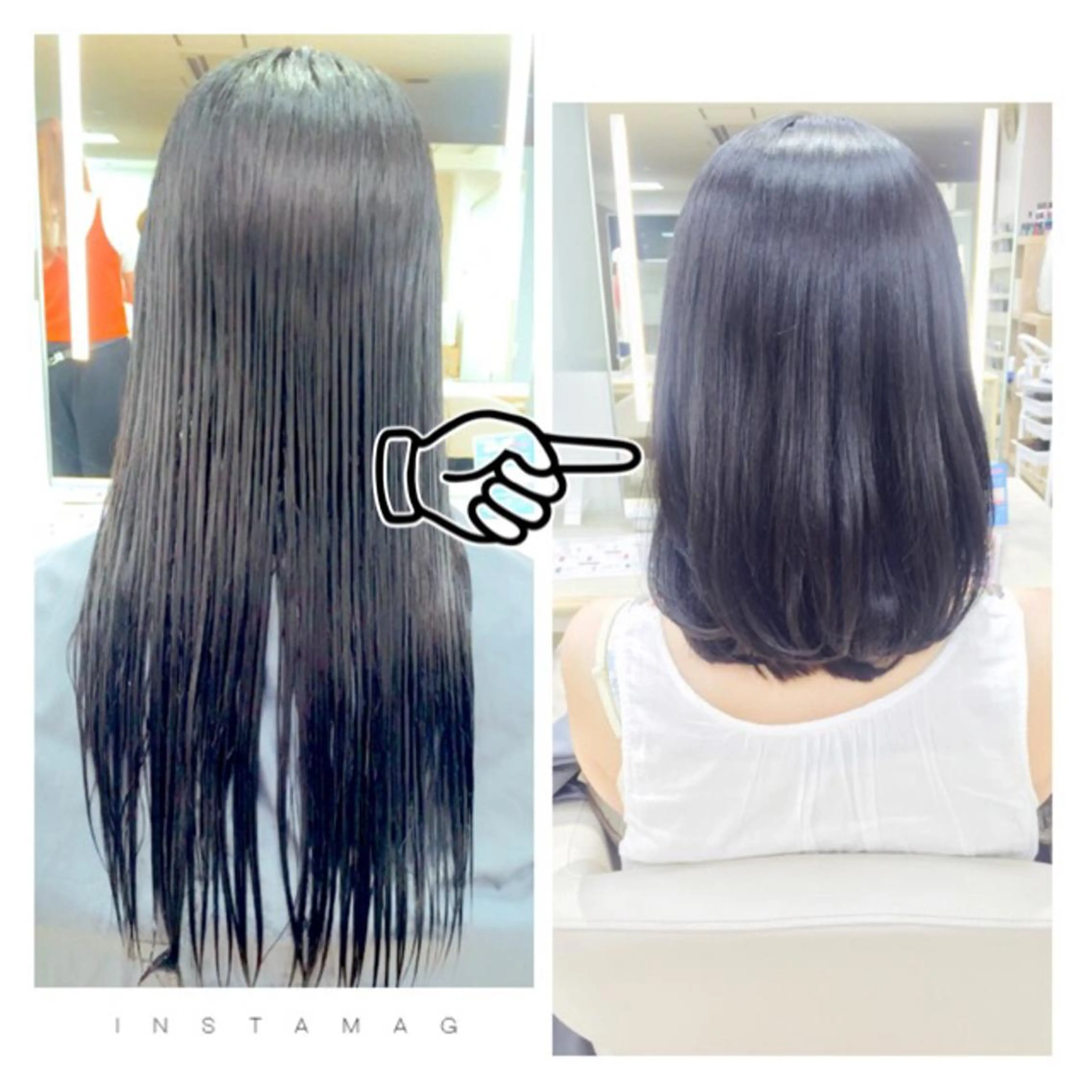 ミディアム セミロング パーマ ストレートパーマ Ly   hair（リーヘア）所属・Lyhair🦊🎀 AKIのヘアスタイル