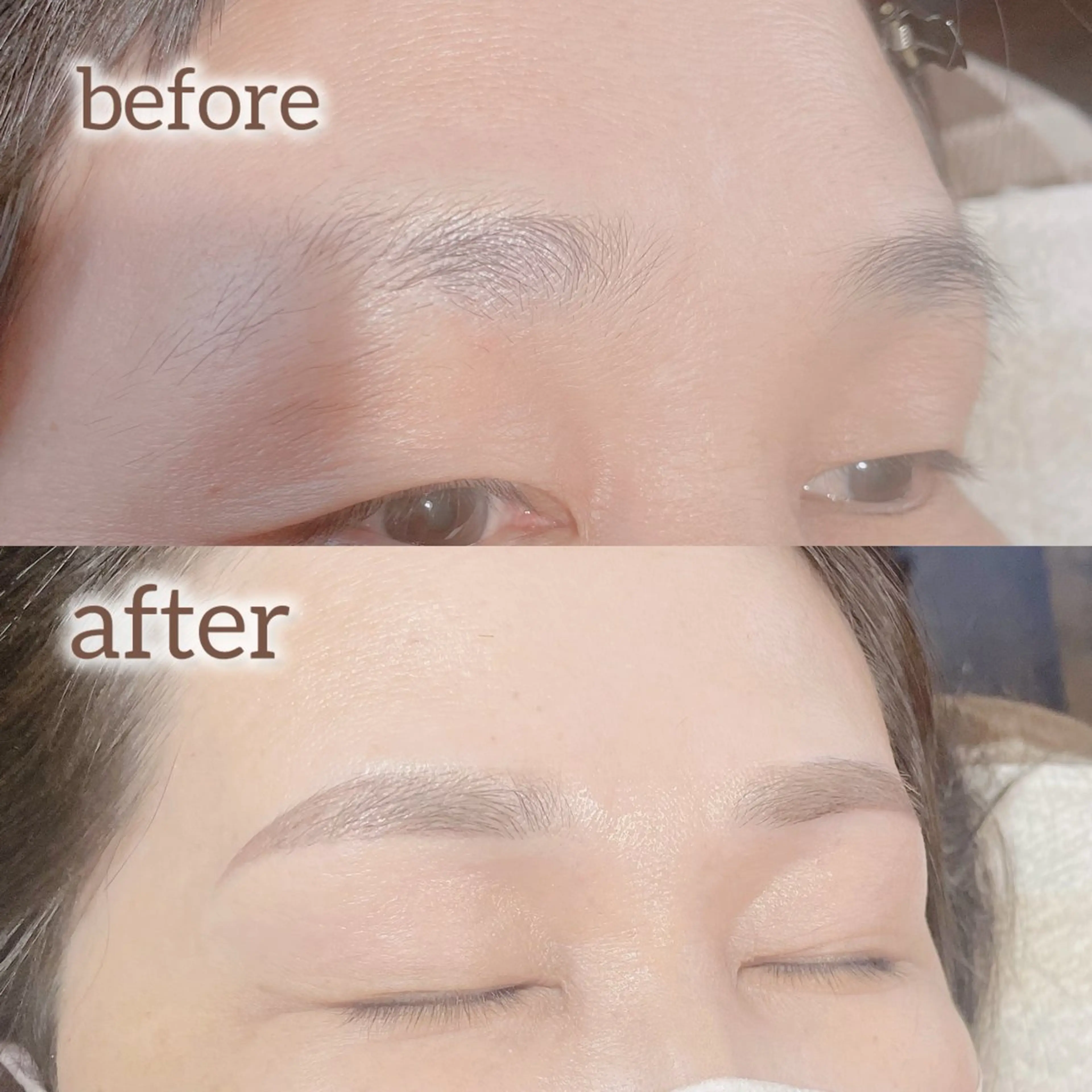 垢抜け眉WAXスタイリング ＋間引きの写真