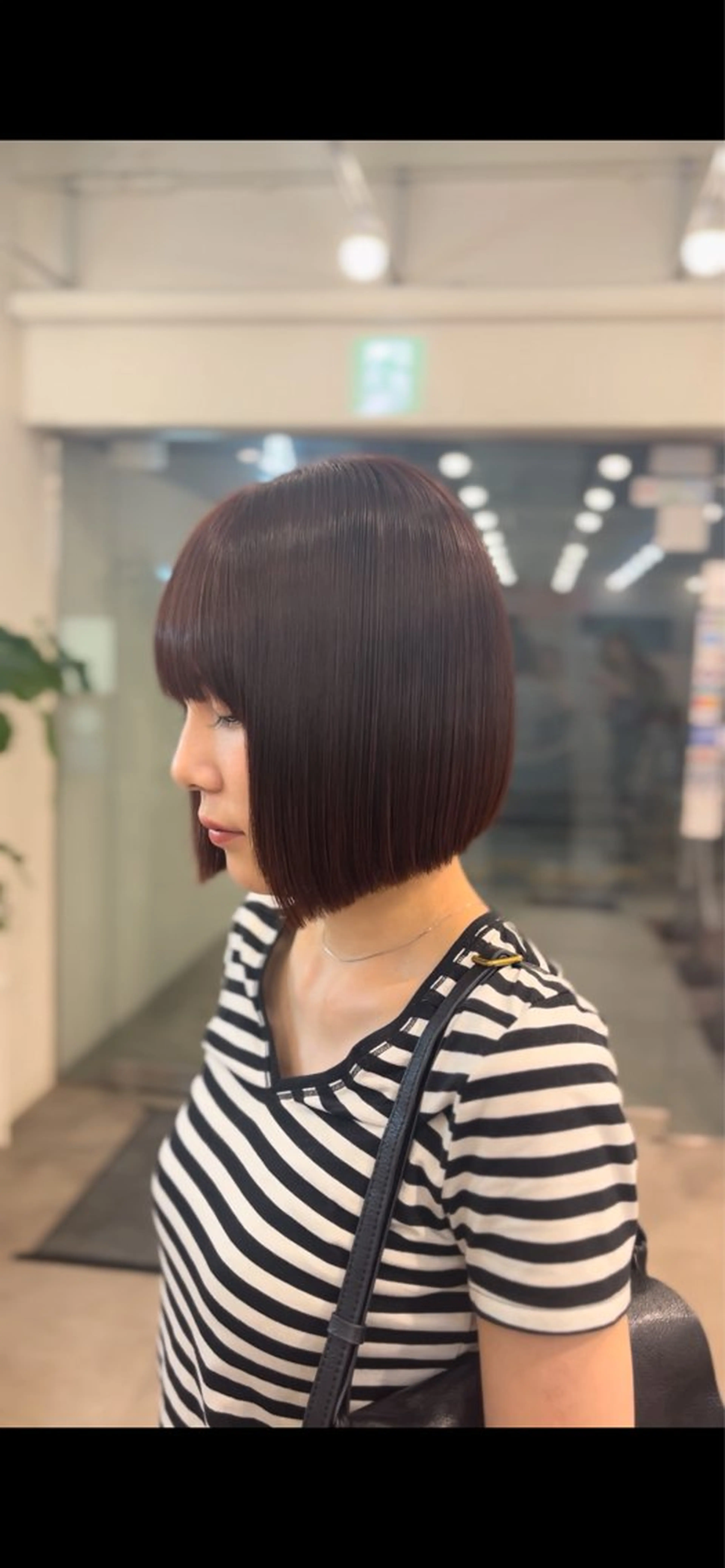 ショート カラー 切りっぱなしボブ レッドカラー ボブ HairModeKT 中原のヘアスタイル