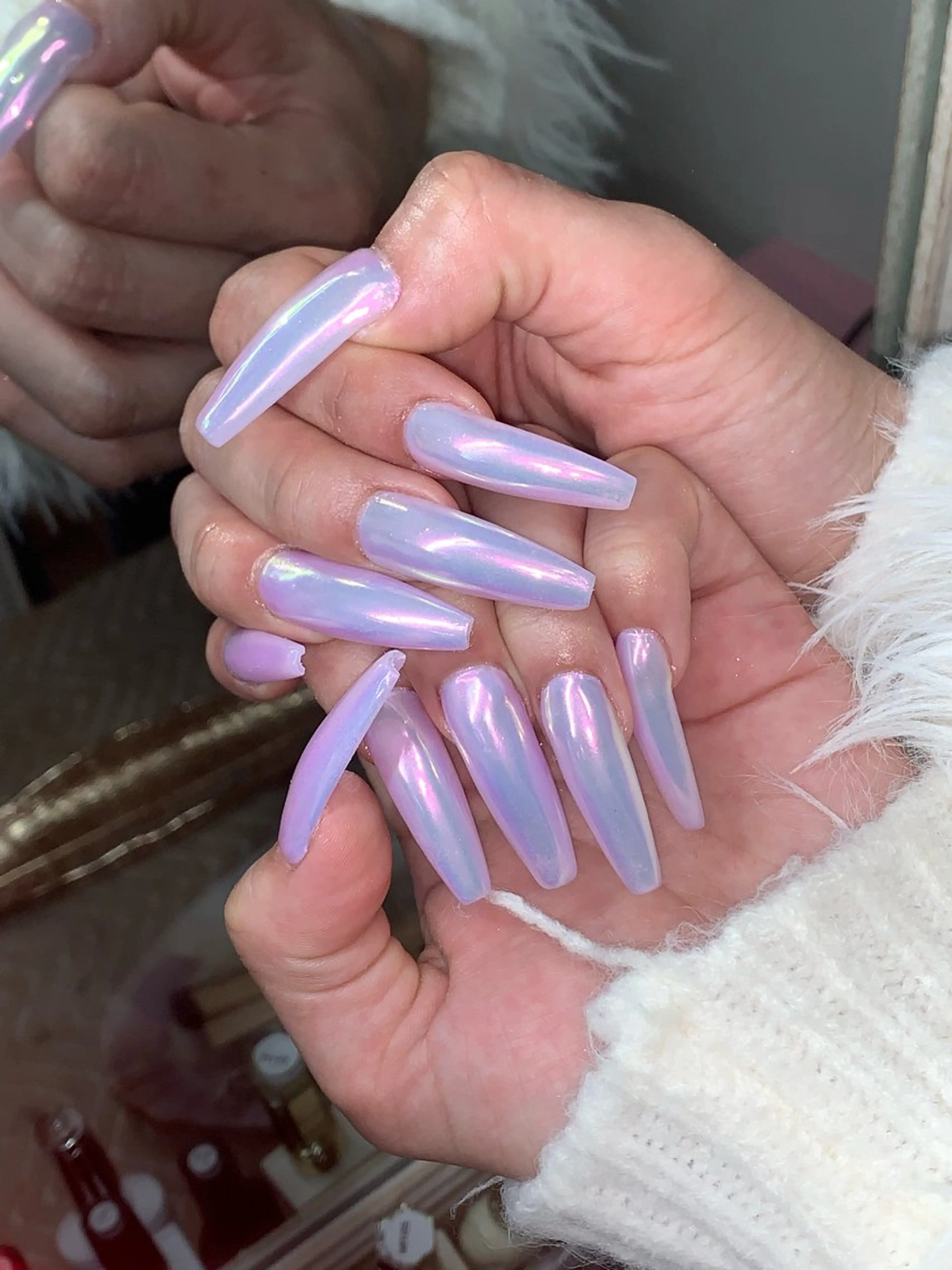 ネイル ハンドネイル NES NAIL所属・さゆり￤推しキャラ ￤ロングネイル🩷のネイルデザイン