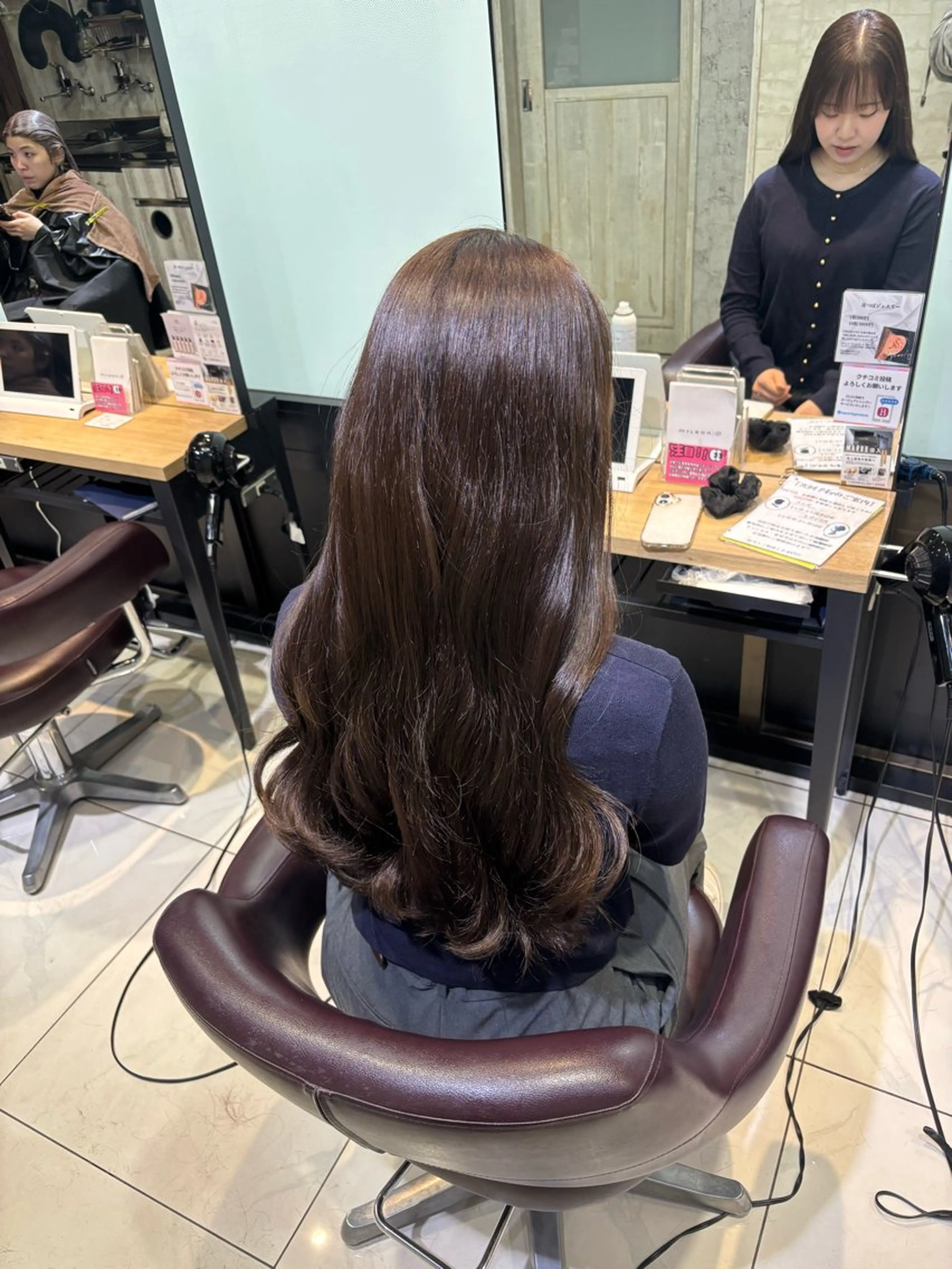 ロング カラー ヘアカラー 韓国髪質改善艶カラー /レイヤー/miyuのヘアスタイル